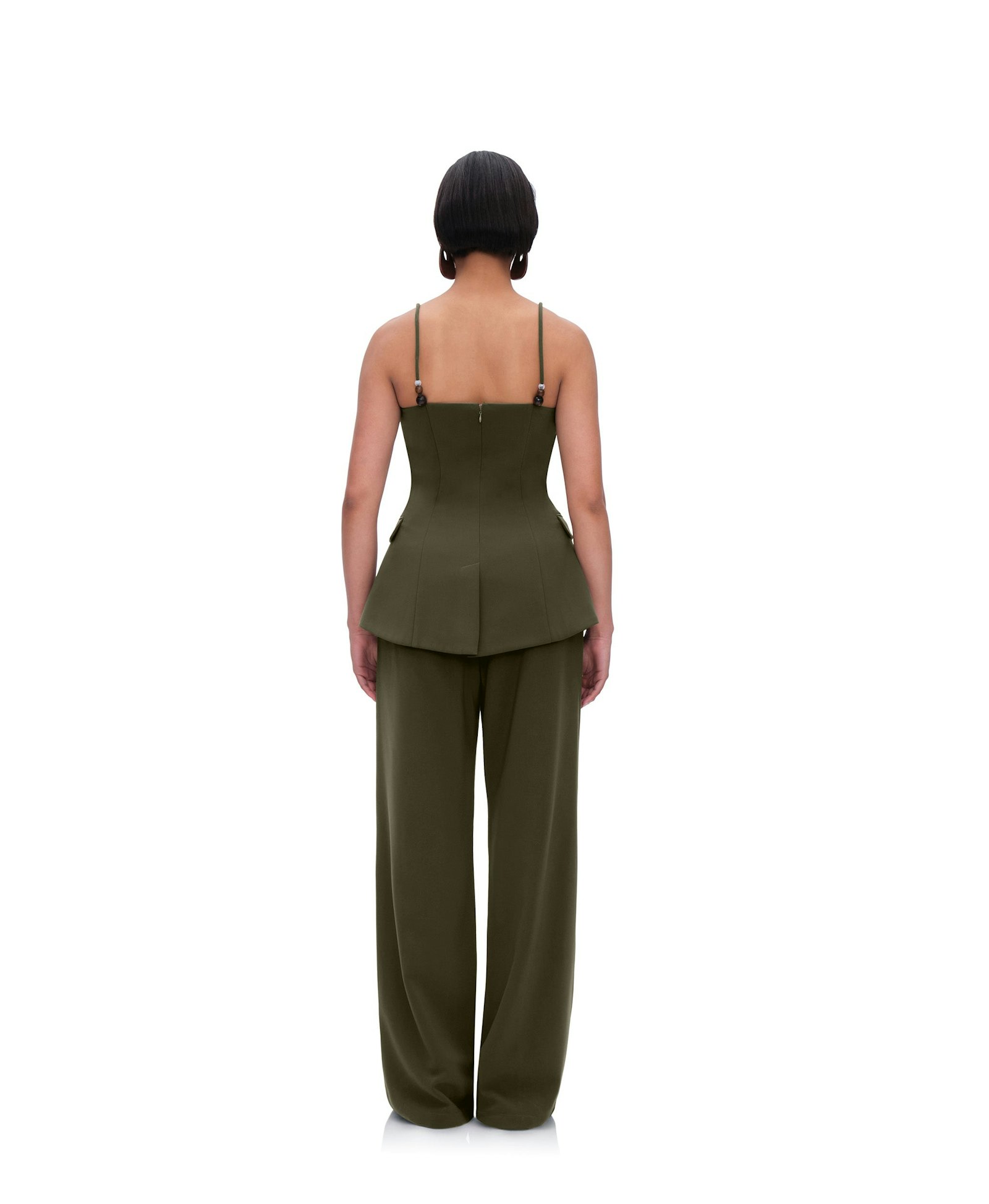 UTA PANTS - OLIVE made by Andrea Iyamah