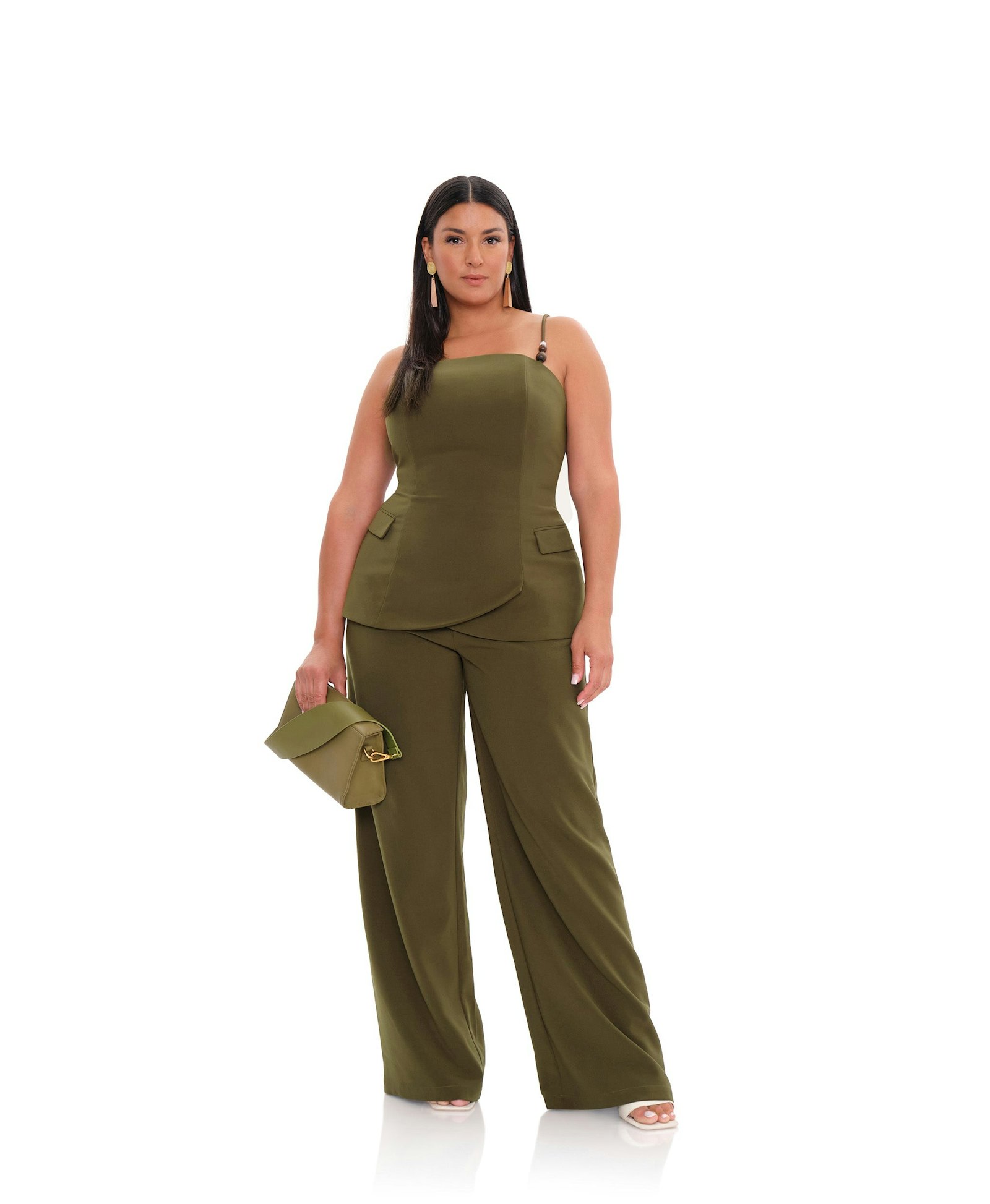 UTA PANTS - OLIVE made by Andrea Iyamah