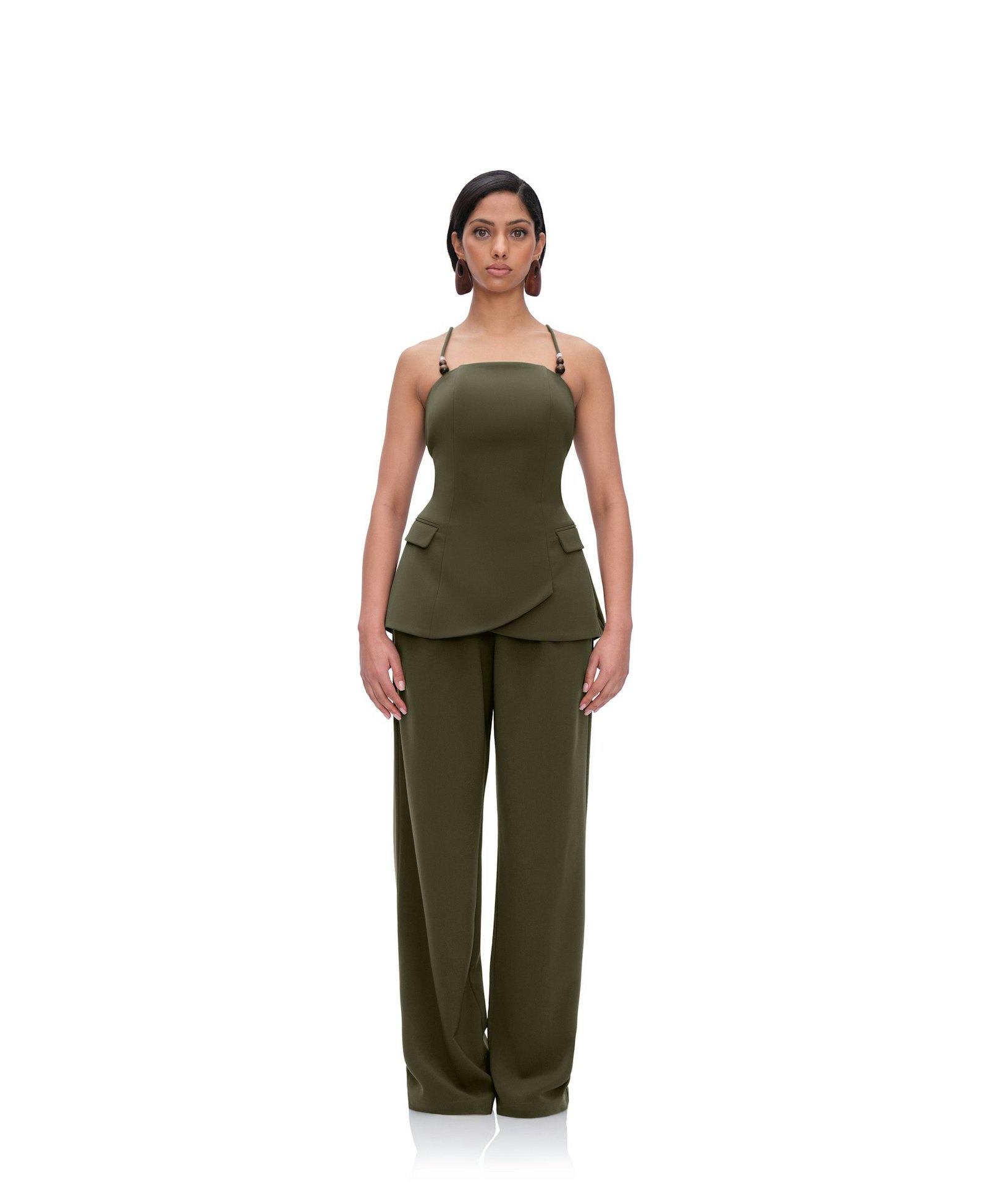 UTA PANTS - OLIVE made by Andrea Iyamah
