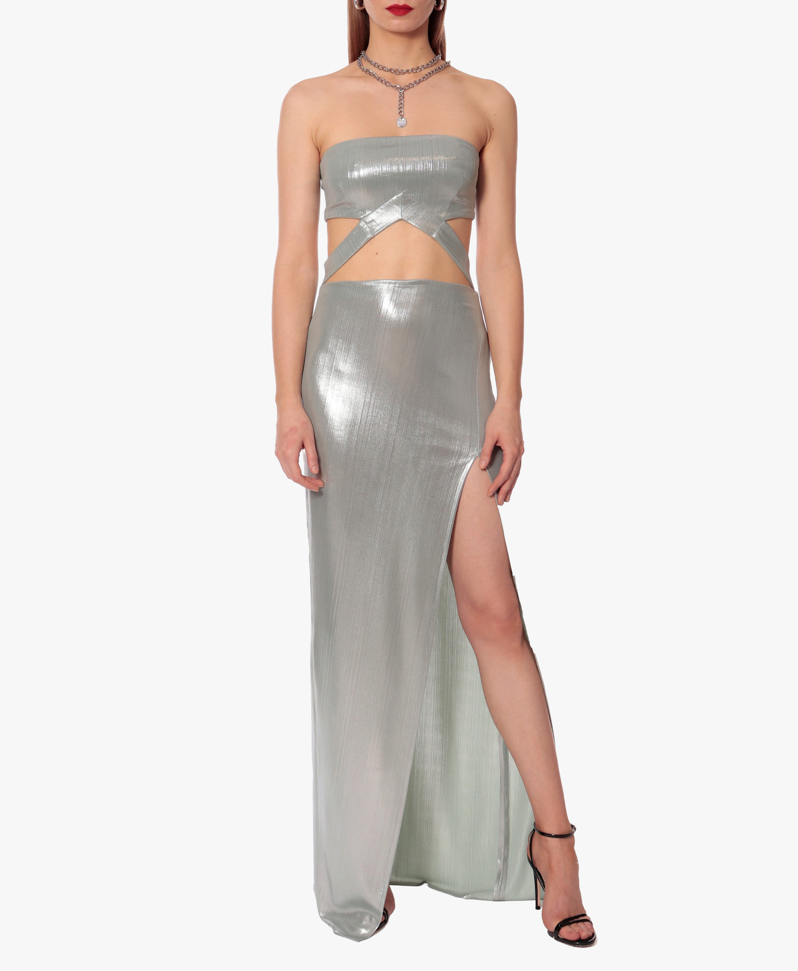 Dress Sidney Silver Sage made by HALEWSKI