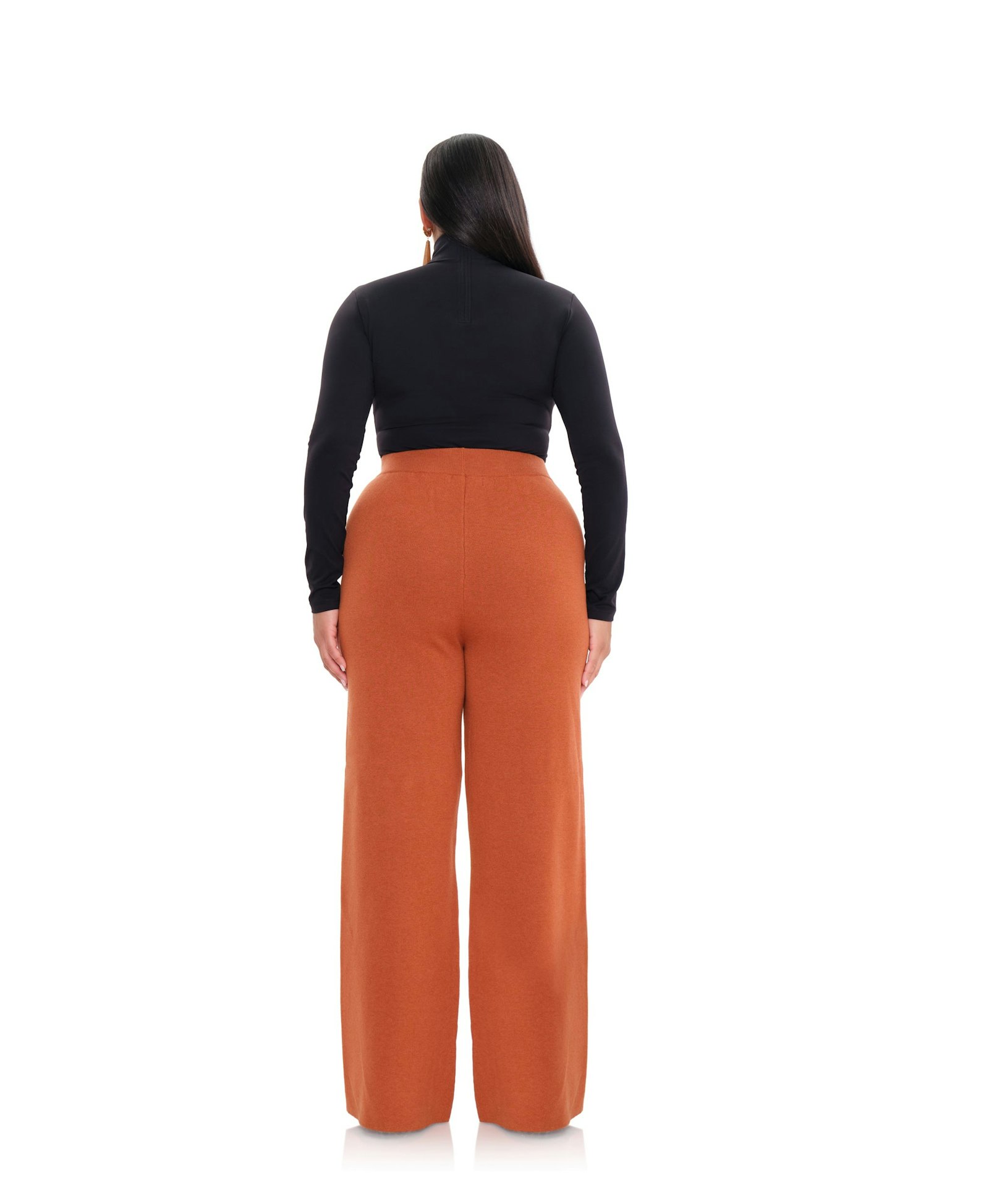 ALLY KNIT PANTS - PUMPKIN made by Andrea Iyamah