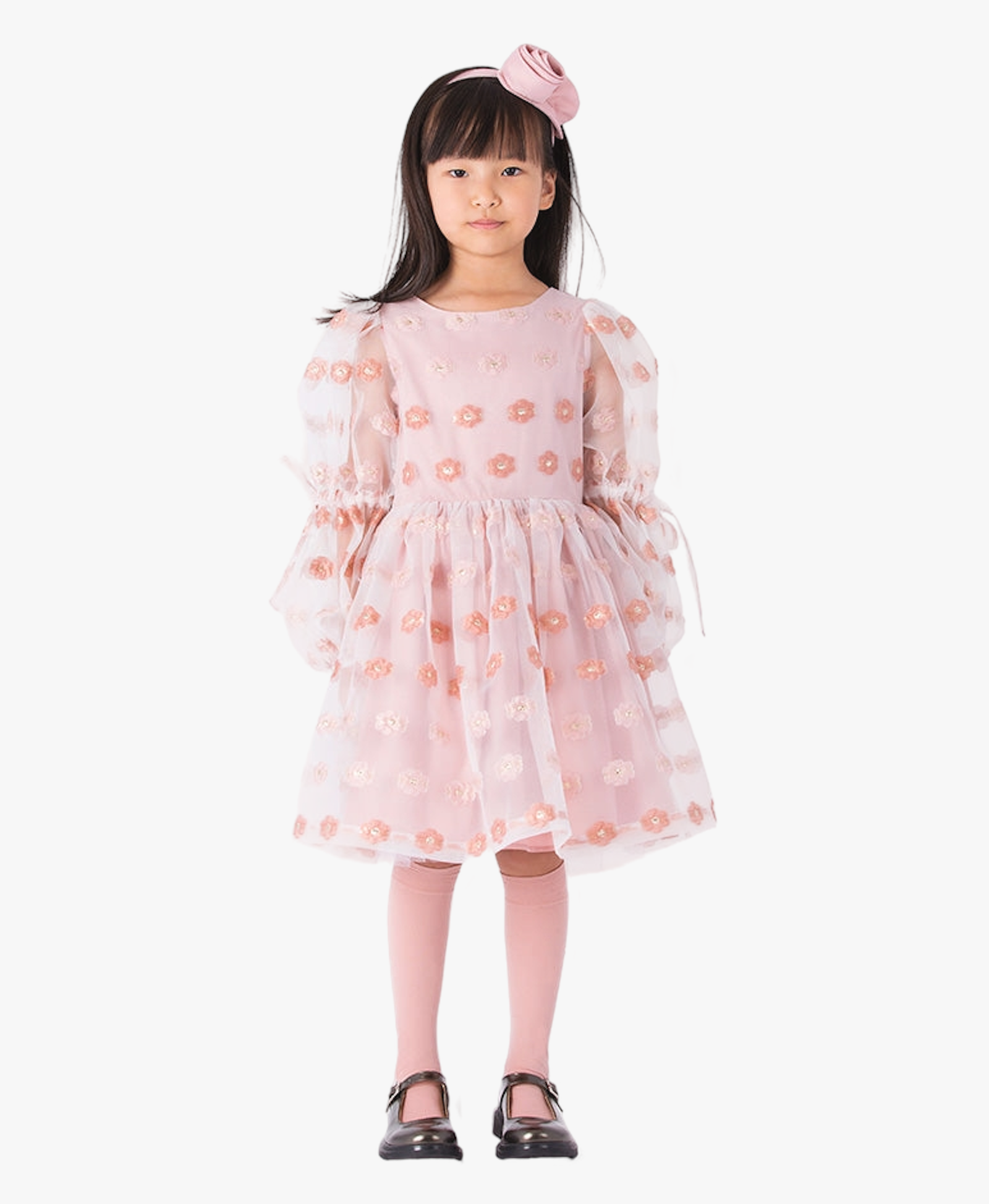Organza Flowers Girls Dress made by Mama Luma