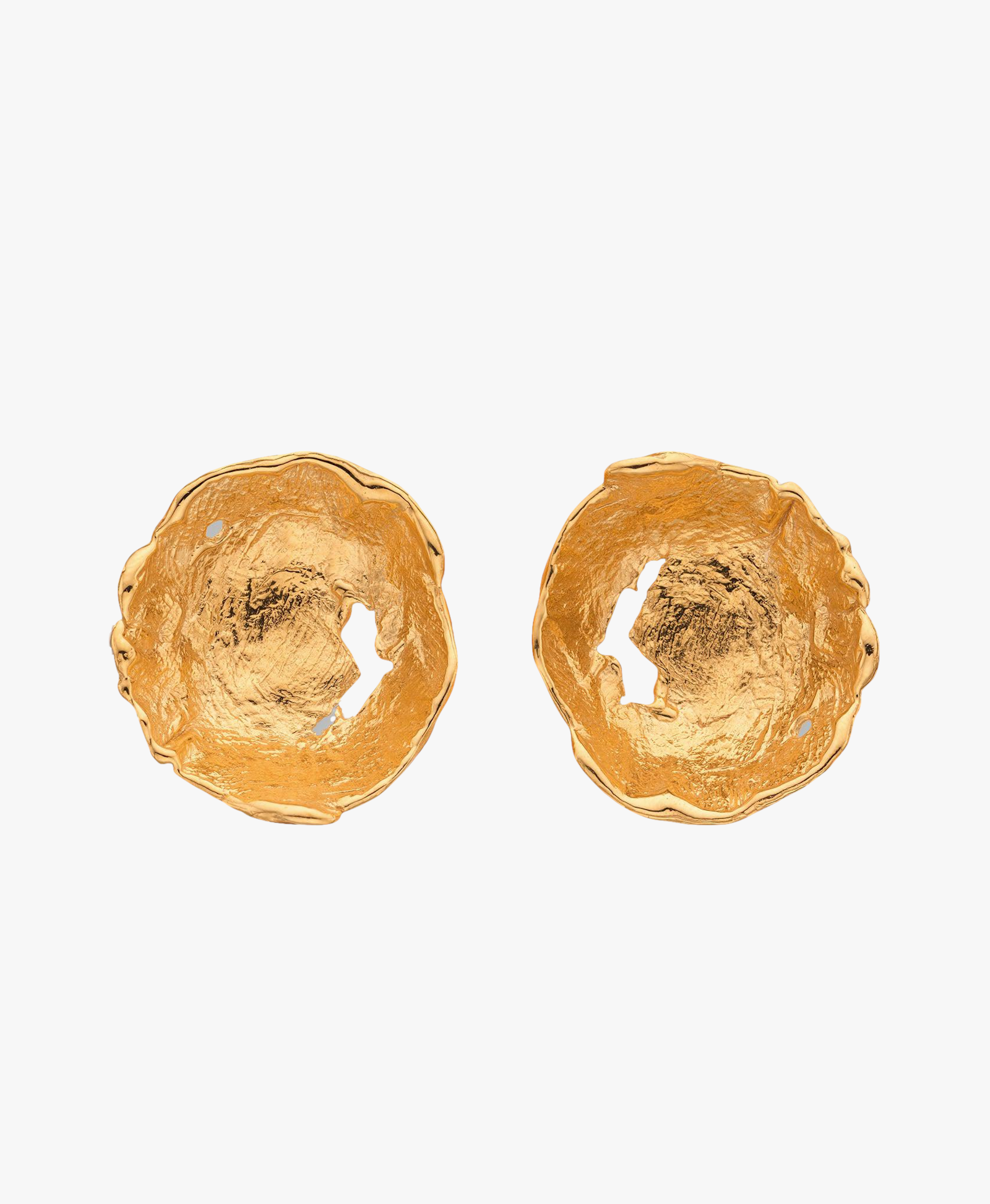 Vacation Sun Earrings Gold in Gold made by Eva Remenyi
