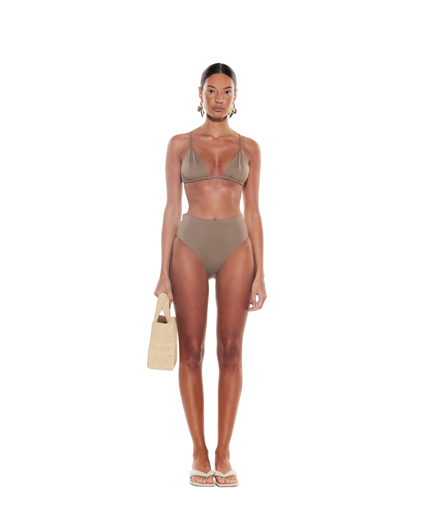 MYRASWIM JHANE TOP | TAUPE 