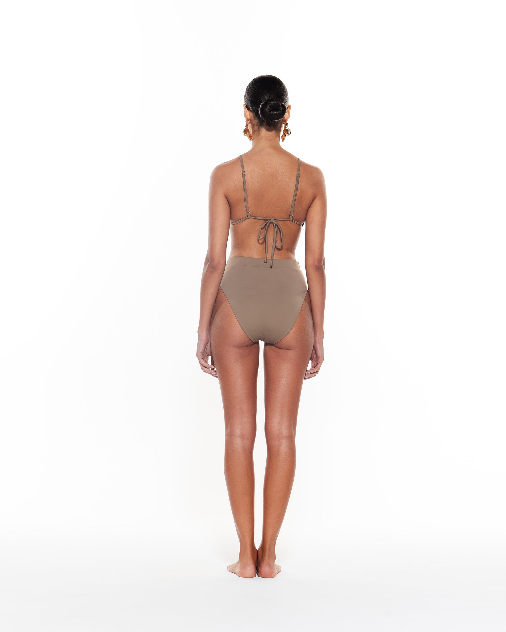 Shop Myraswim Jhane Top | Taupe In Brown