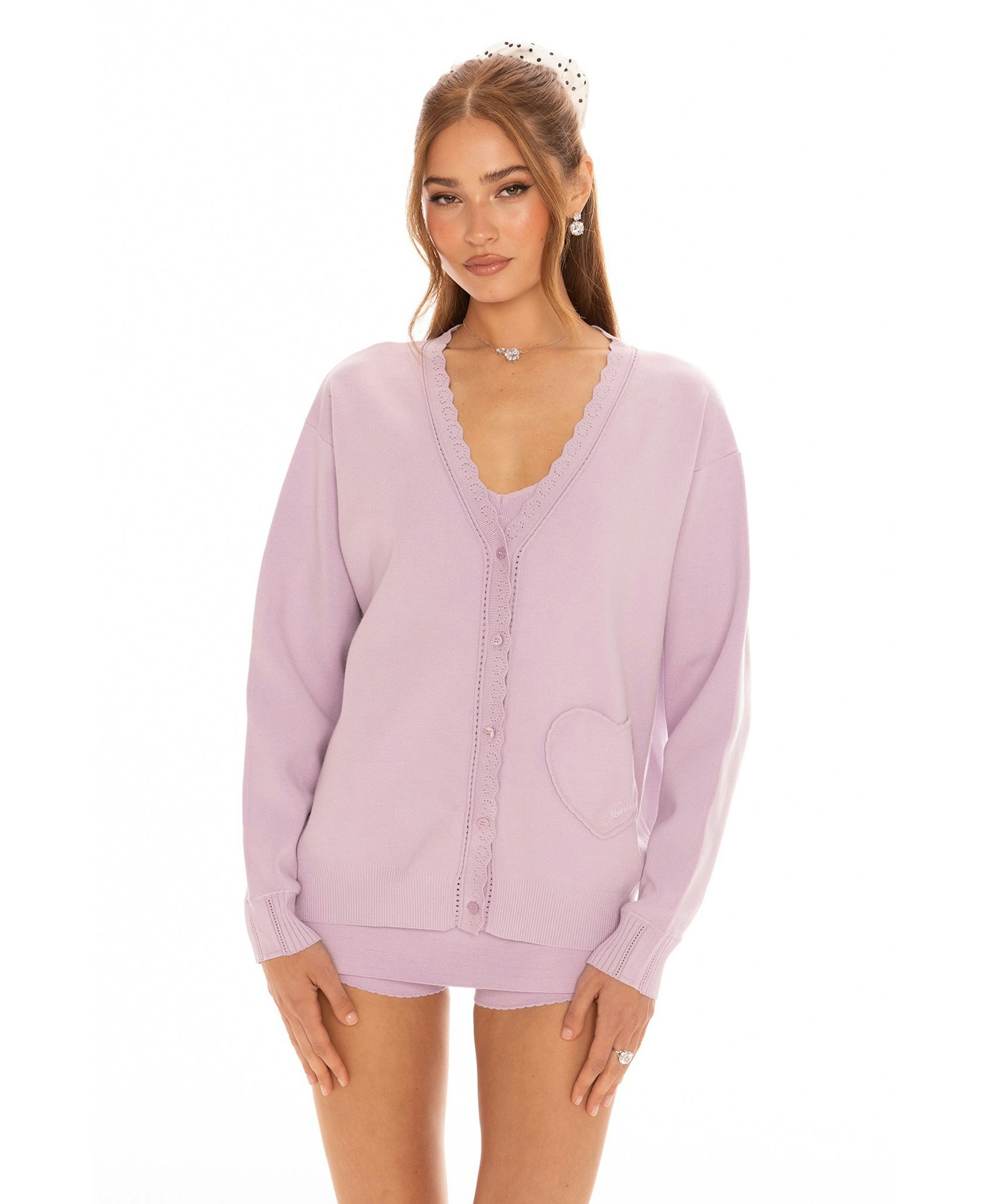 Carrie Cardigan (Purple) made by Nana Jacqueline