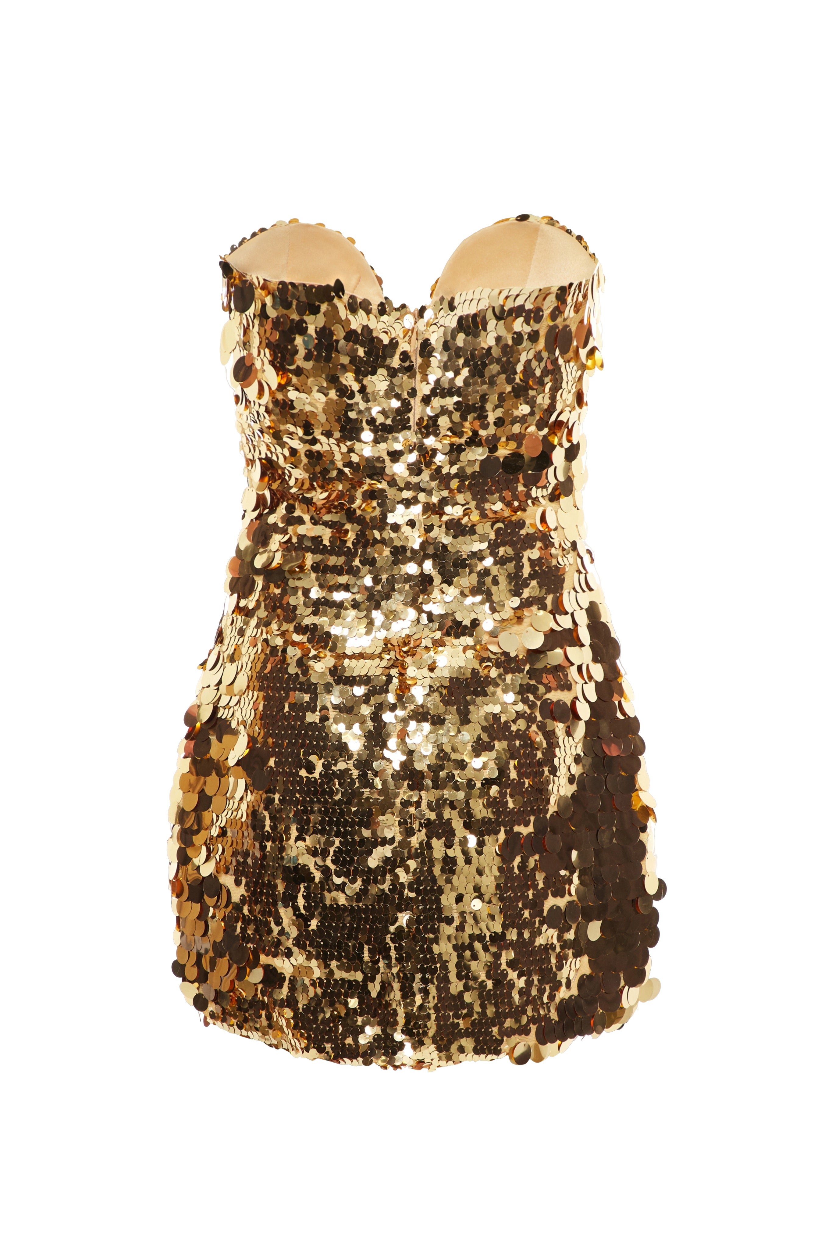 Shop Balykina Ariel Mini Dress Gold