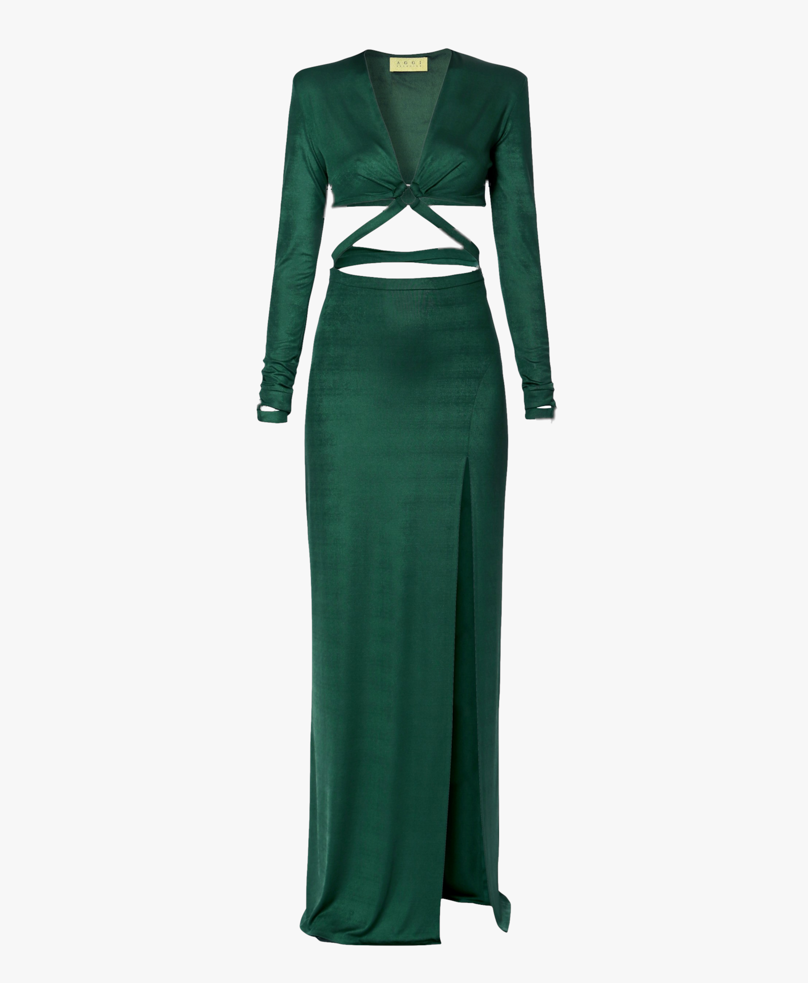 Dress Cassandra Deep Green made by HALEWSKI