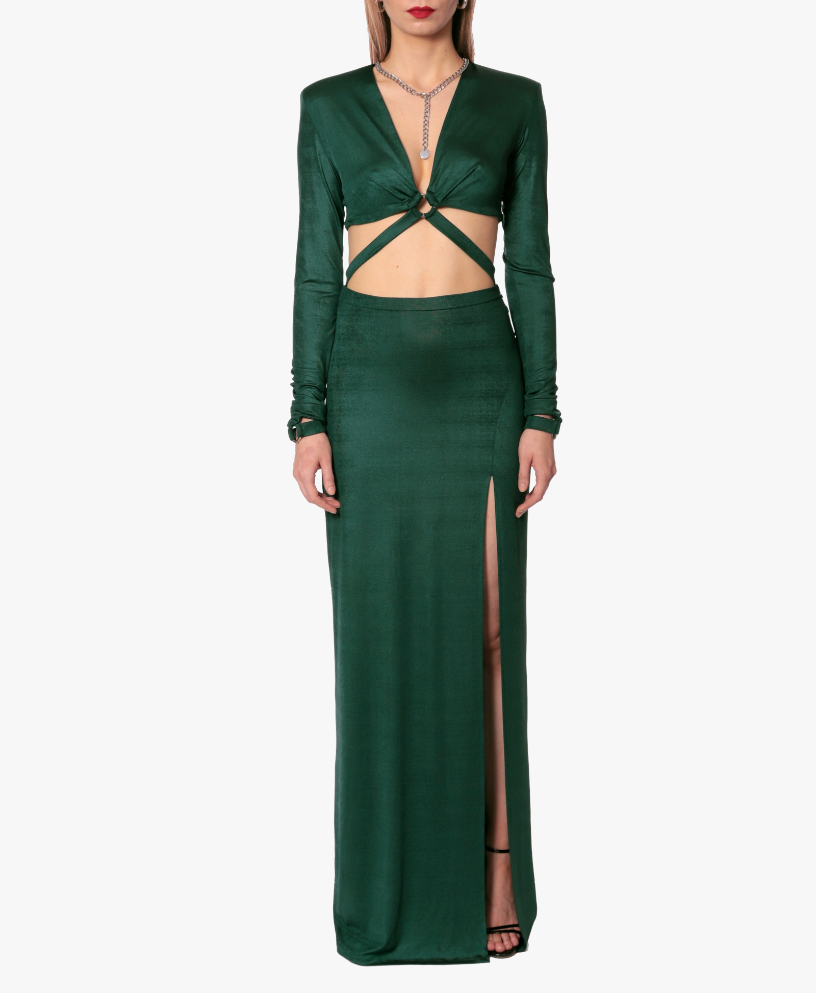 Dress Cassandra Deep Green made by HALEWSKI