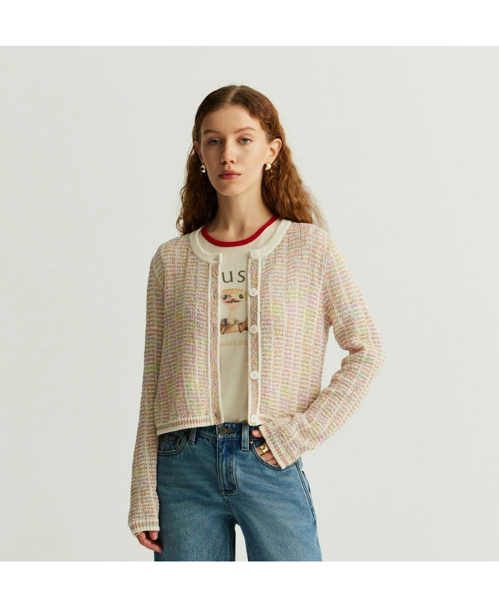 MULTICOLOR GRADIENT CARDIGAN made by CRUSH Collection