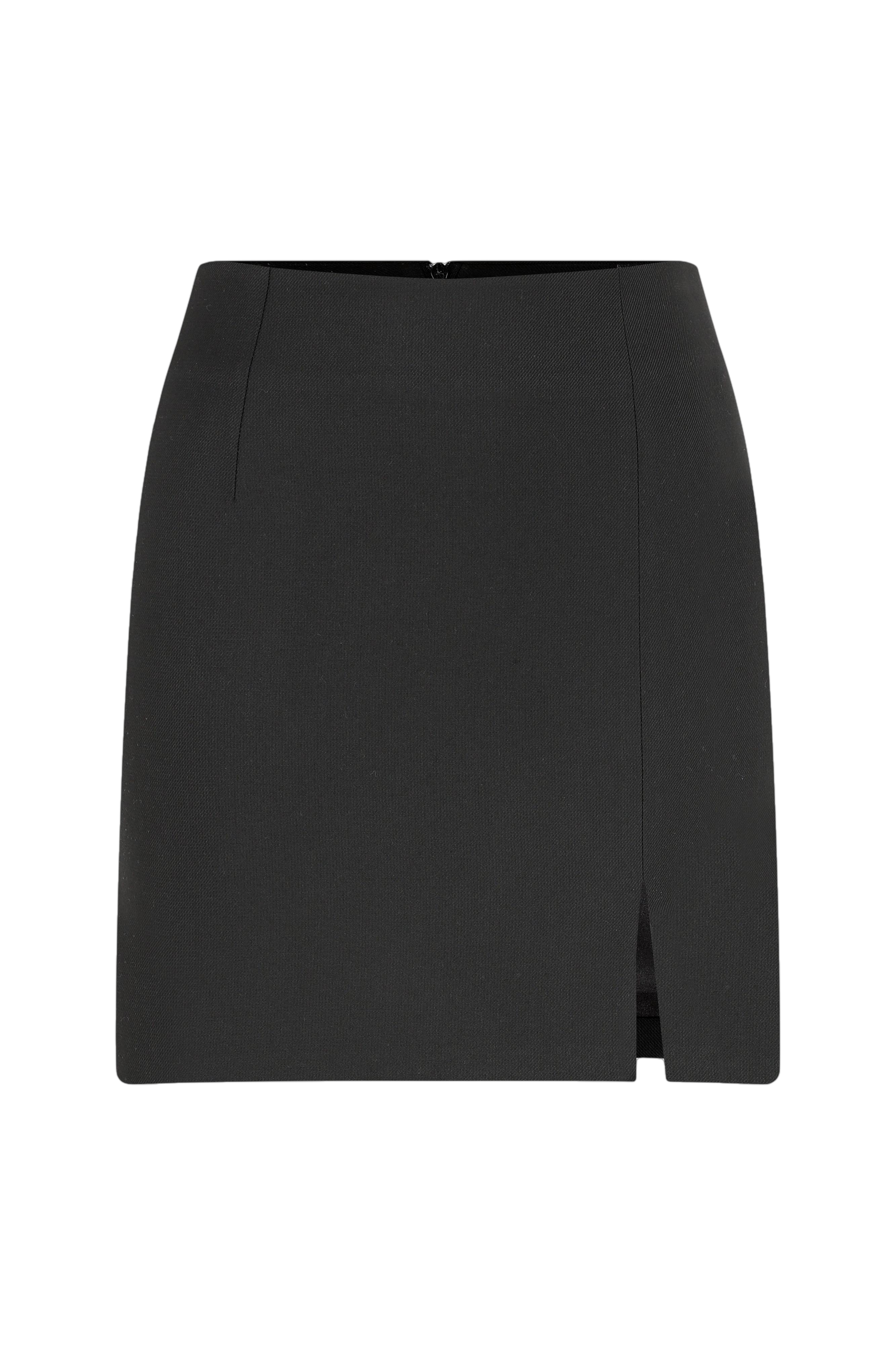 Nazli Ceren Vance Twill Mini Skirt In Black