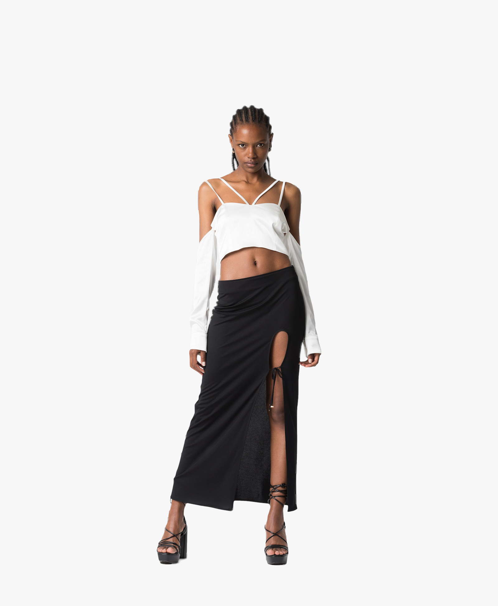 Lille short top in White made by DIVALO