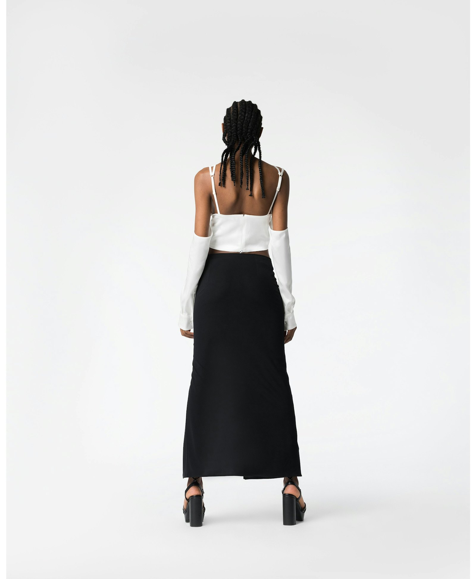 Lille short top in White made by DIVALO