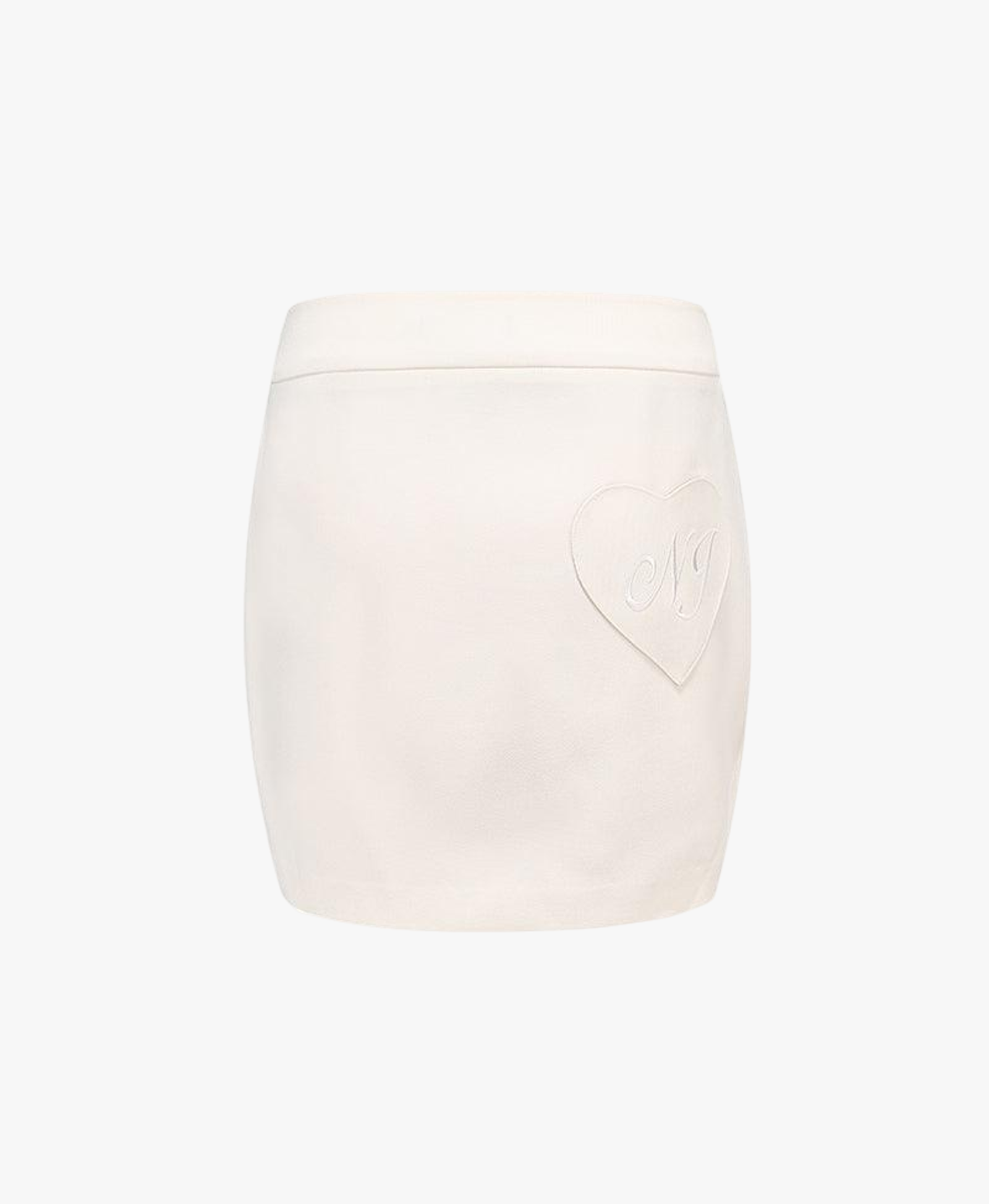Priscilla Heart Pocket Skirt (White) (Final Sale) made by Nana Jacqueline