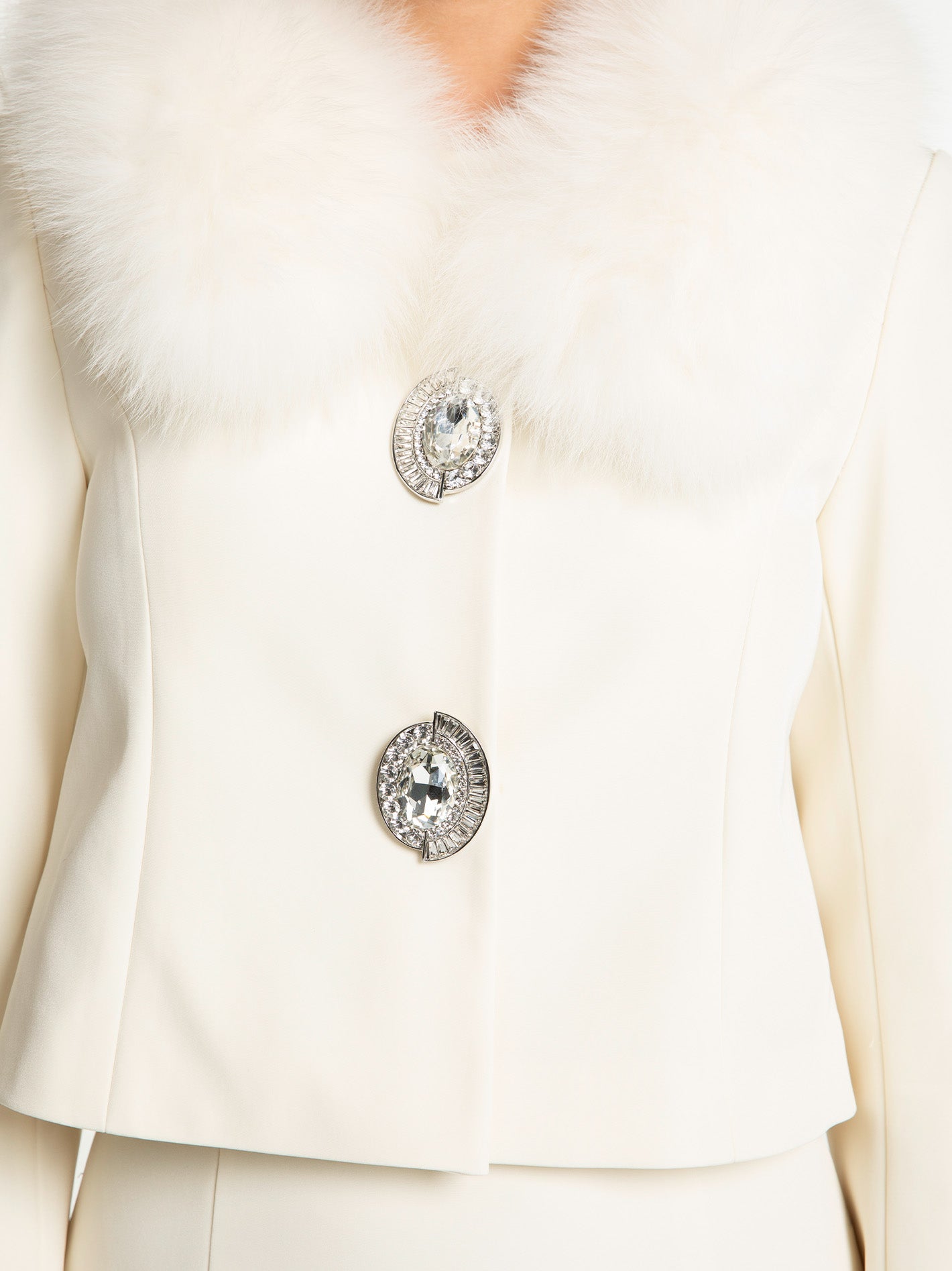 Shop Nana Jacqueline Claira Fur Collar (off White)