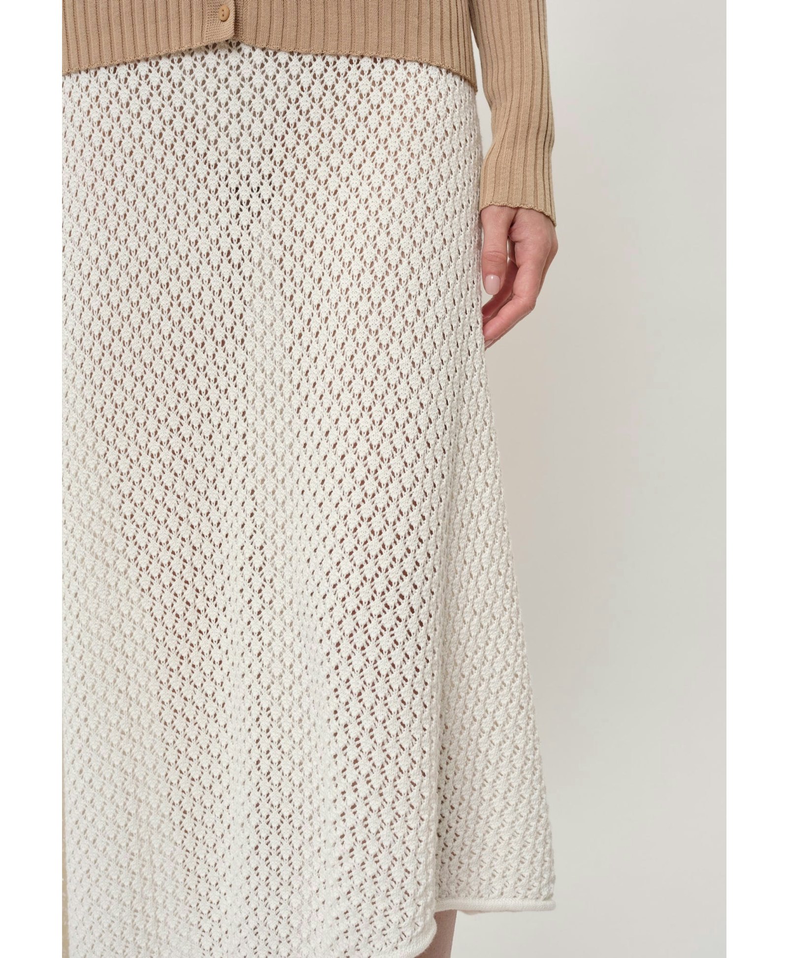 Luigi Knit Skirt - Creme made by HERSKIND