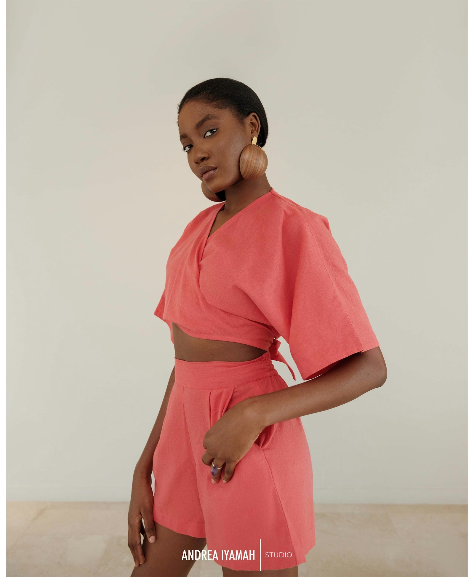 ETI CORAL SHORTS made by Andrea Iyamah