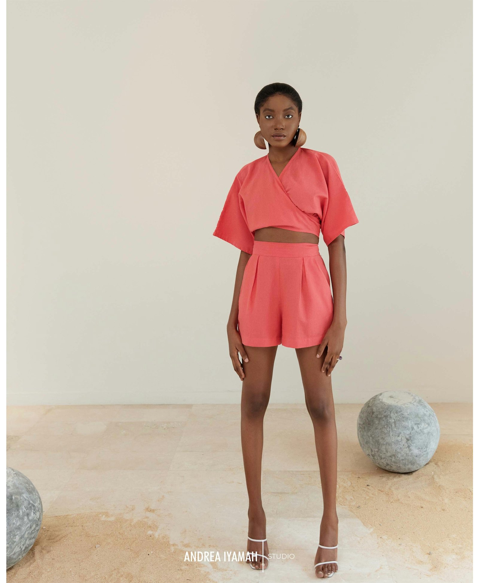 ETI CORAL SHORTS made by Andrea Iyamah