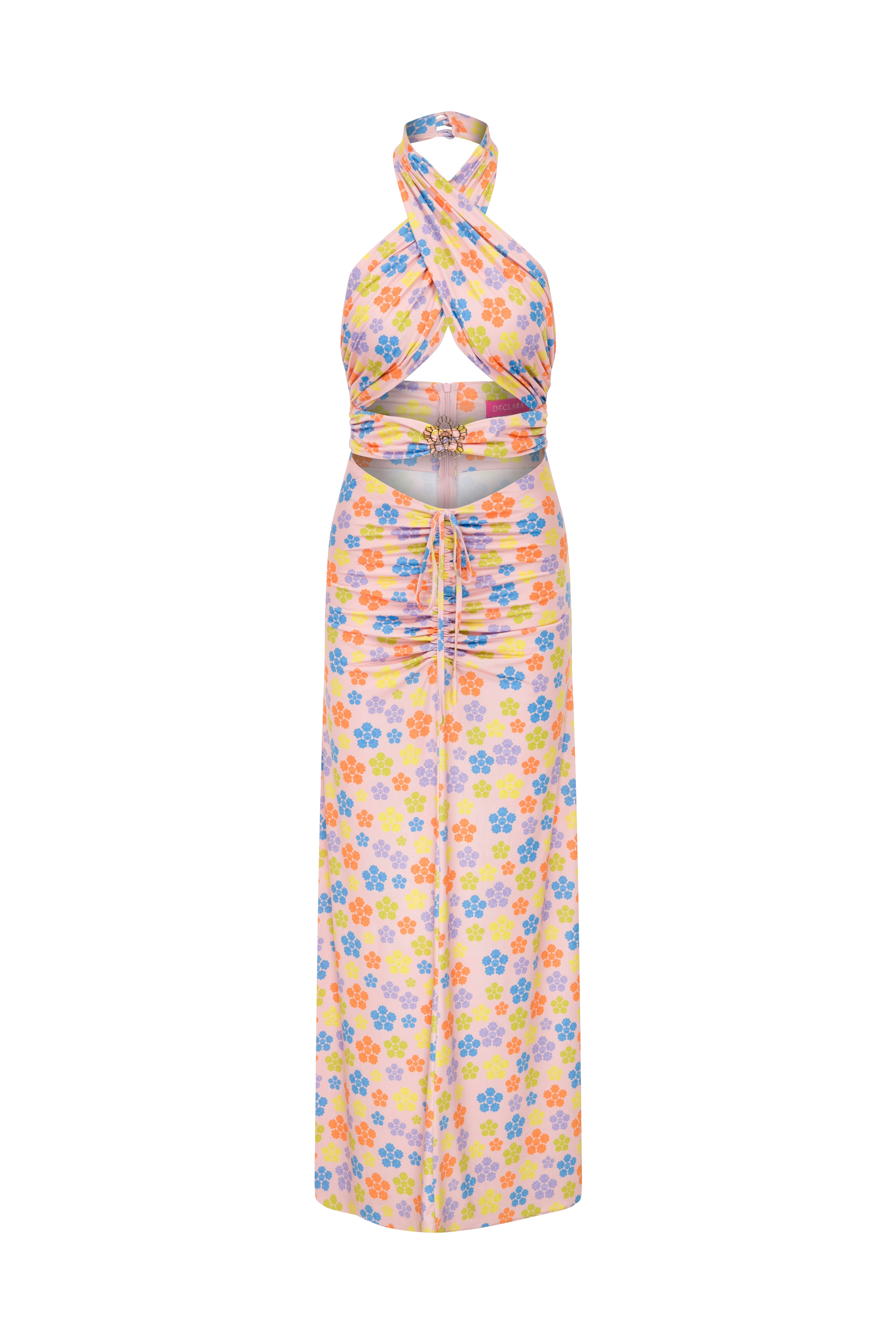 De Clara Anemone Dress In Multi