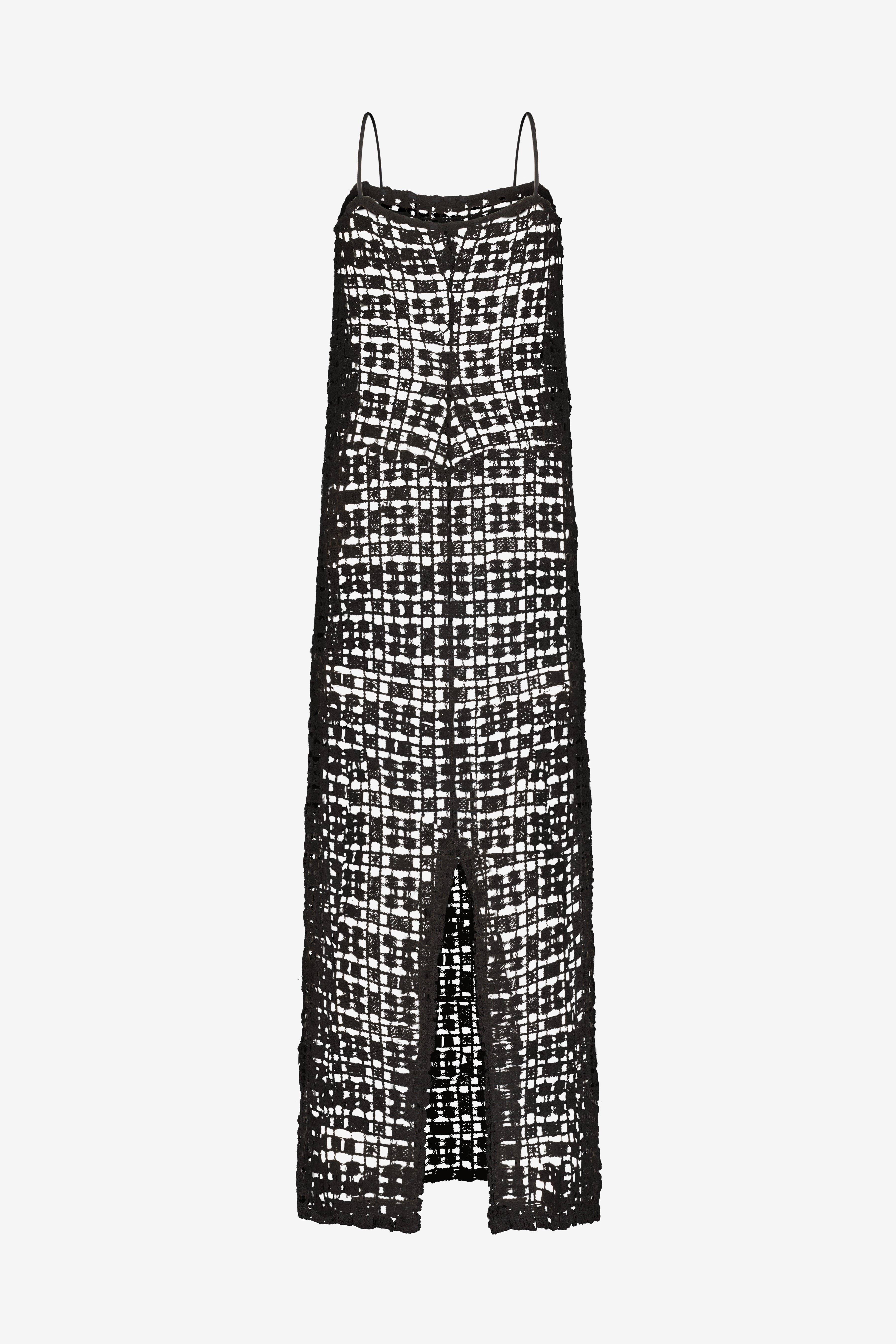 Shop Sara Cristina Playa Dress In Black Mesh