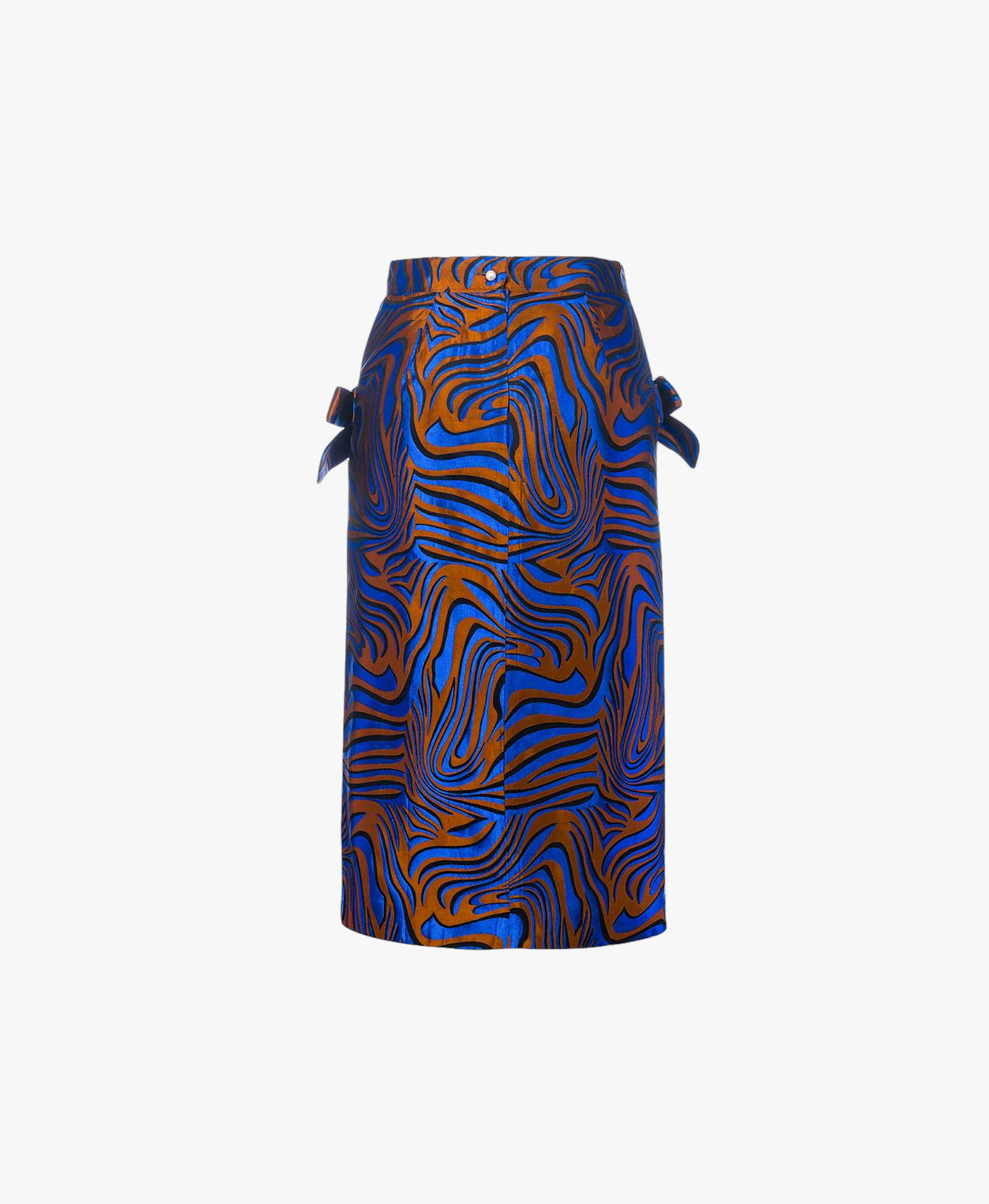 Blue Printed Skirt made by ANDREEVA