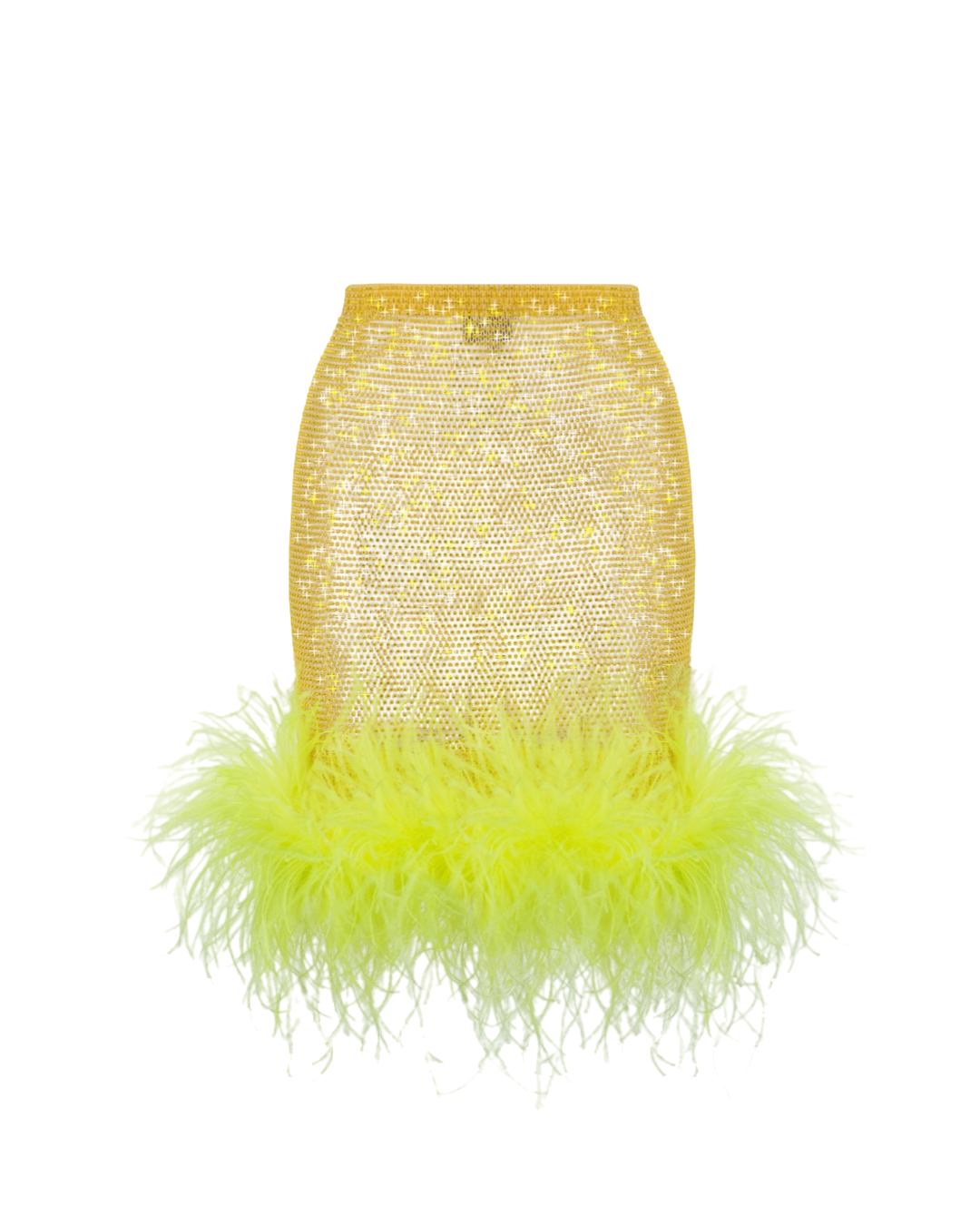 Yellow Feathers Skirt