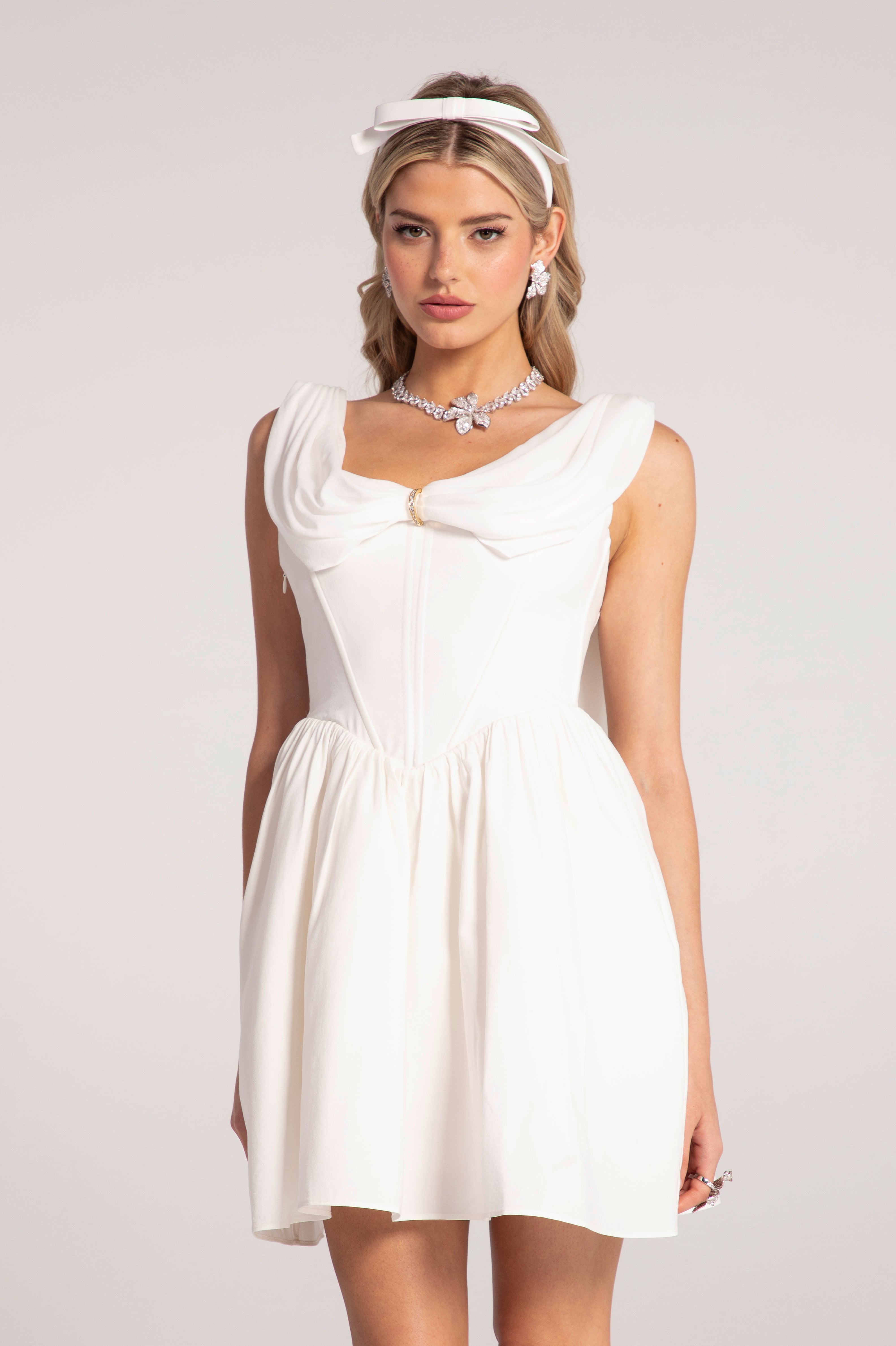 Shop Nana Jacqueline Morgan Dress (white)