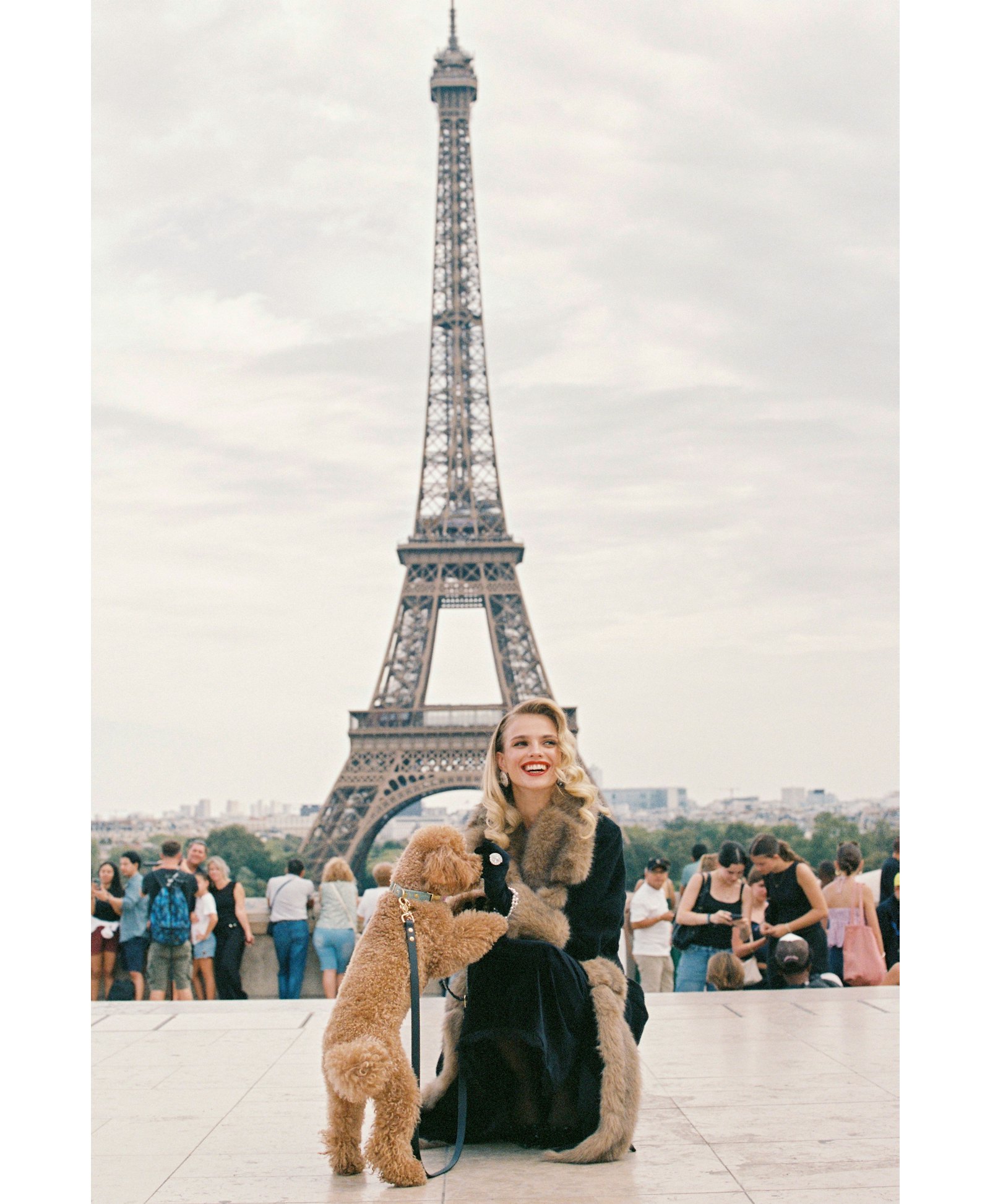 Adriana Faux Fur Coat (Black & Brown) made by Nana Jacqueline