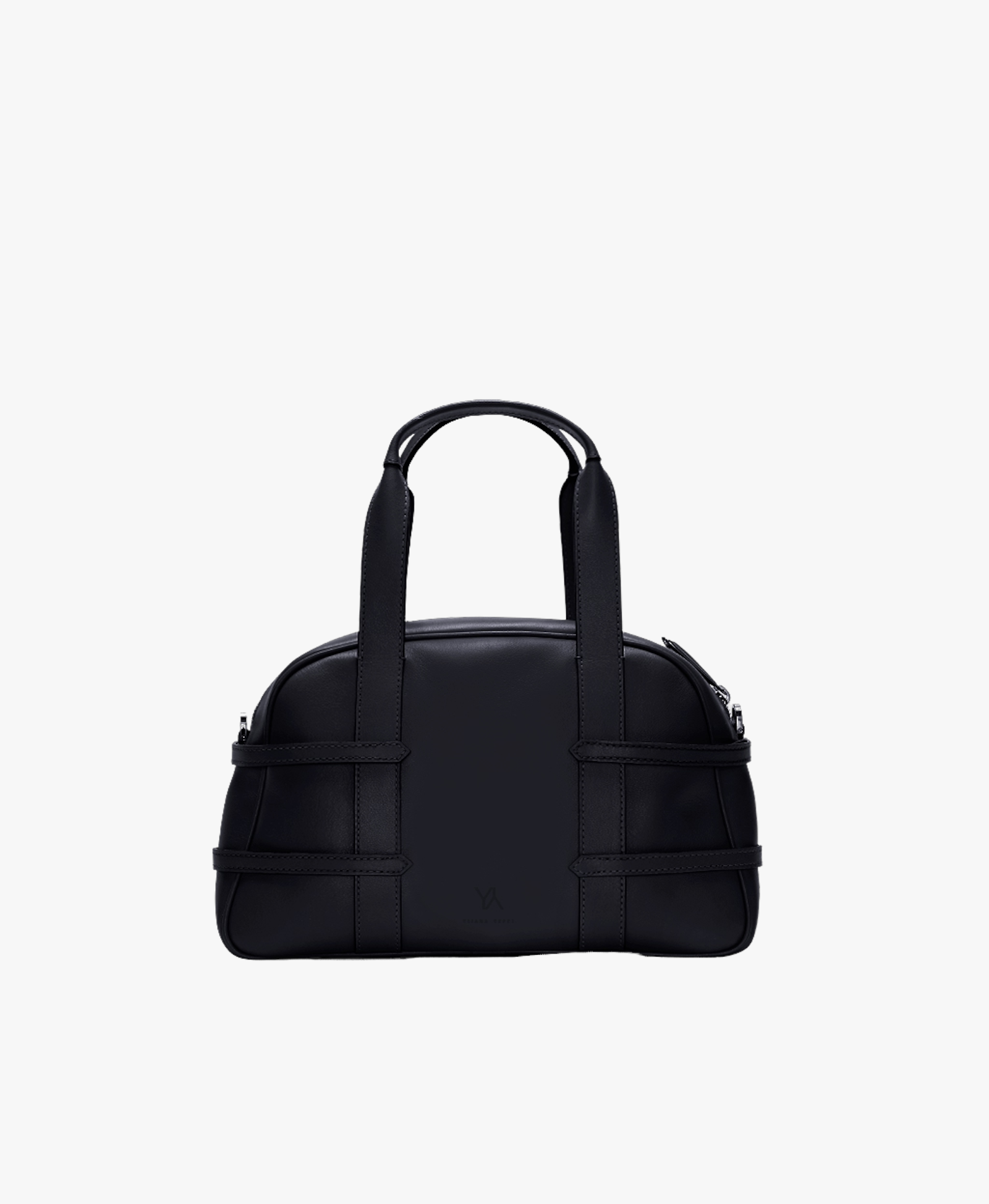 Medium Francesca braided black satchel made by Yliana Yepez