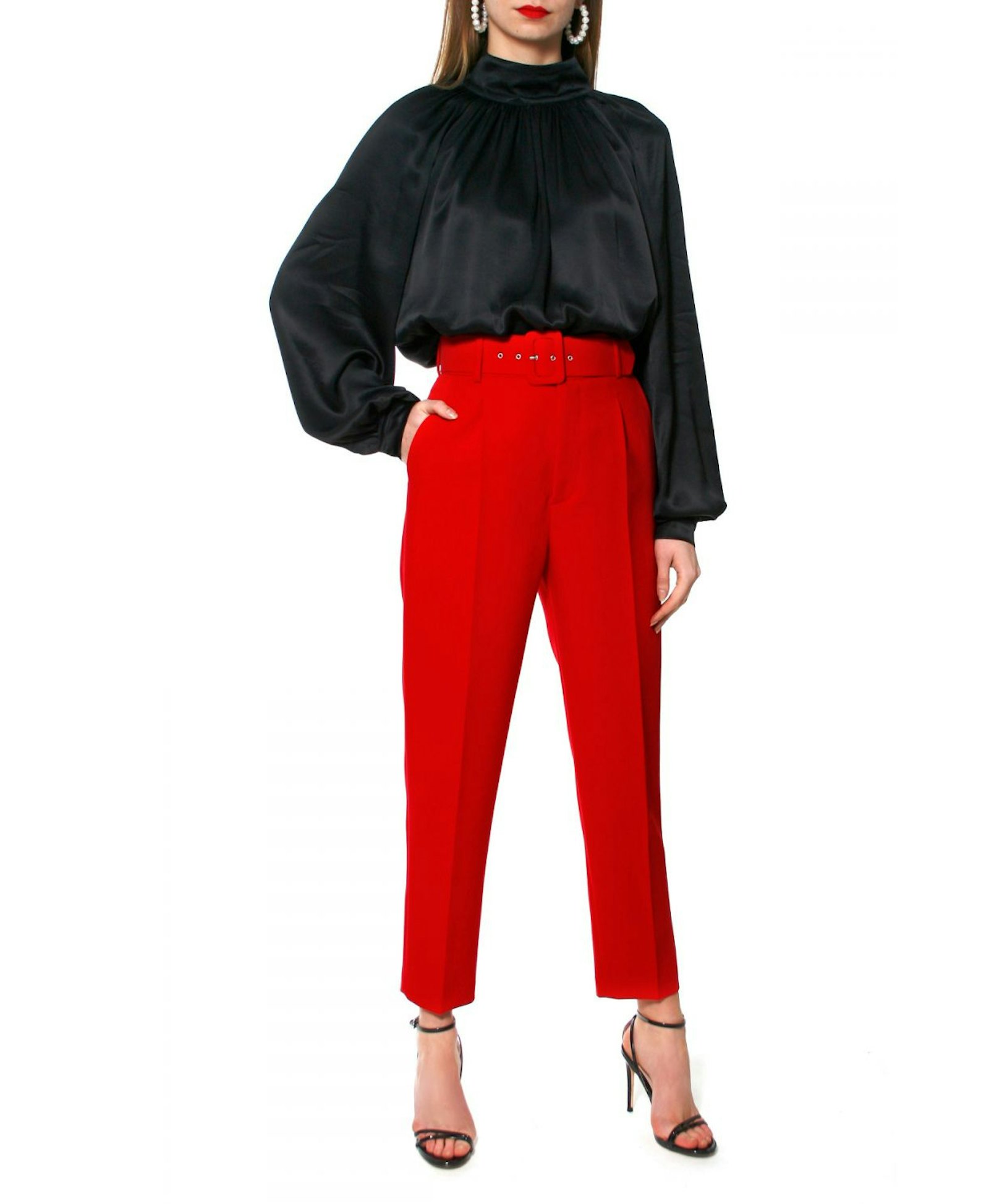 Pants Tracey True Red made by HALEWSKI