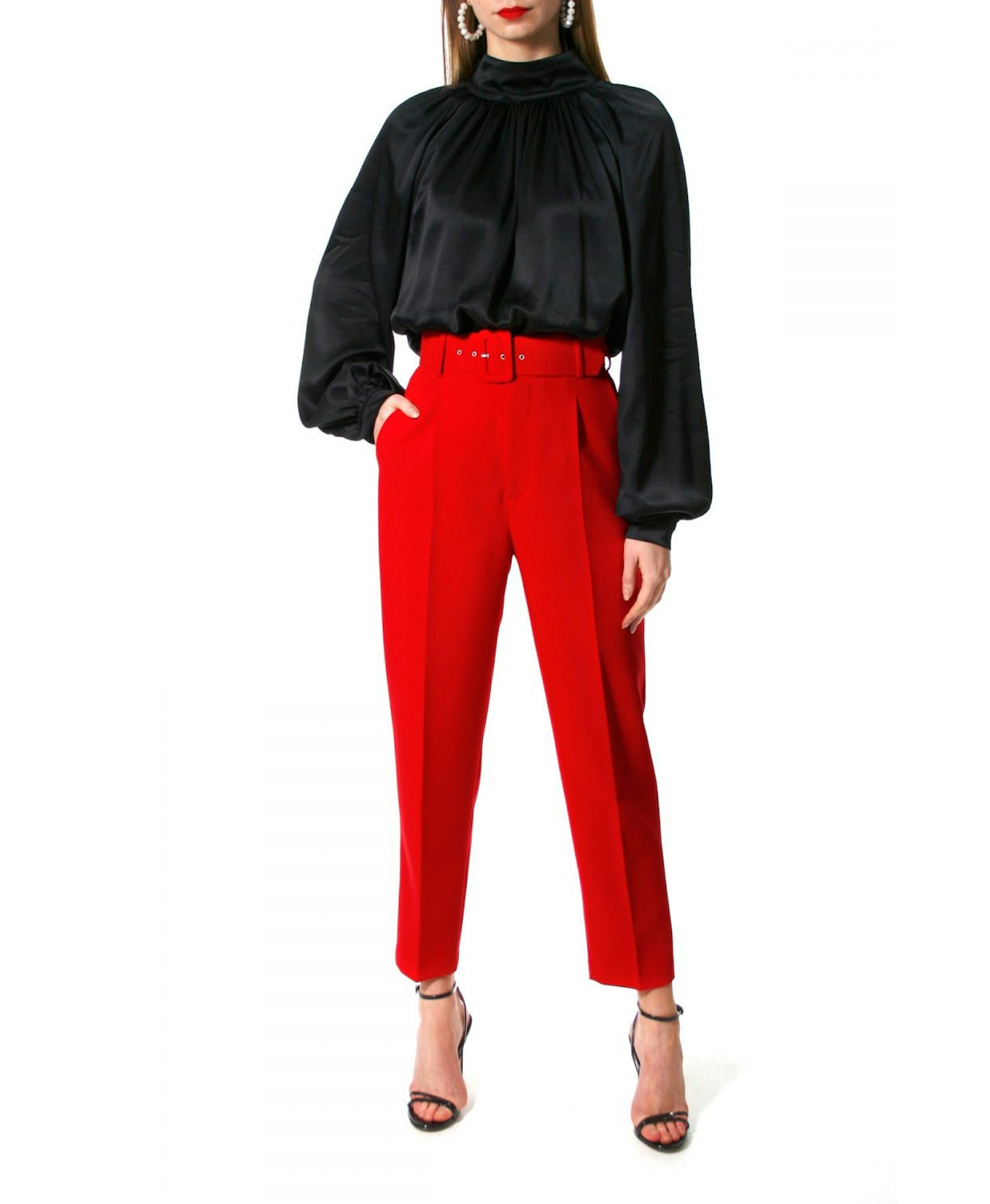 Pants Tracey True Red made by HALEWSKI