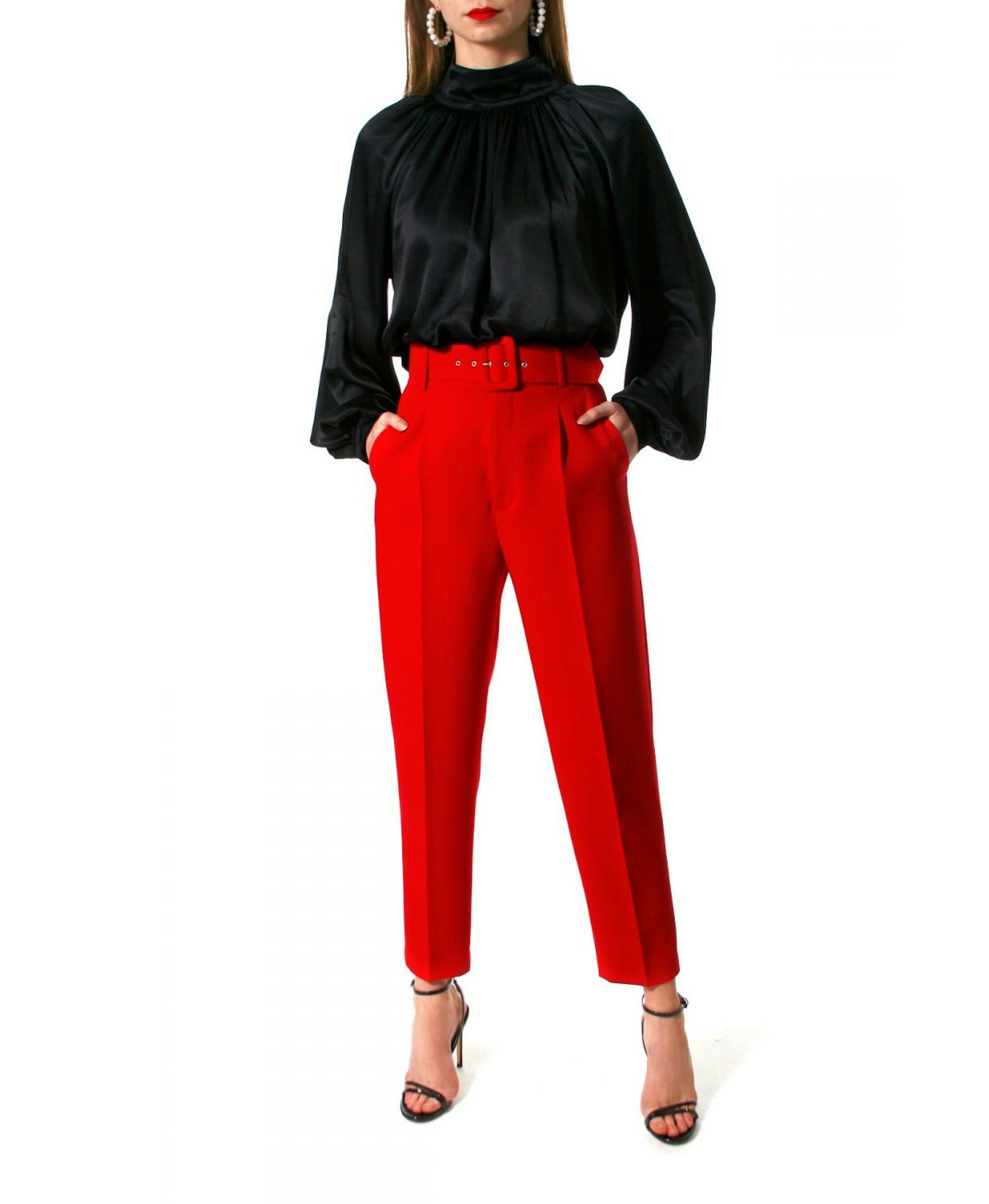 Pants Tracey True Red made by HALEWSKI