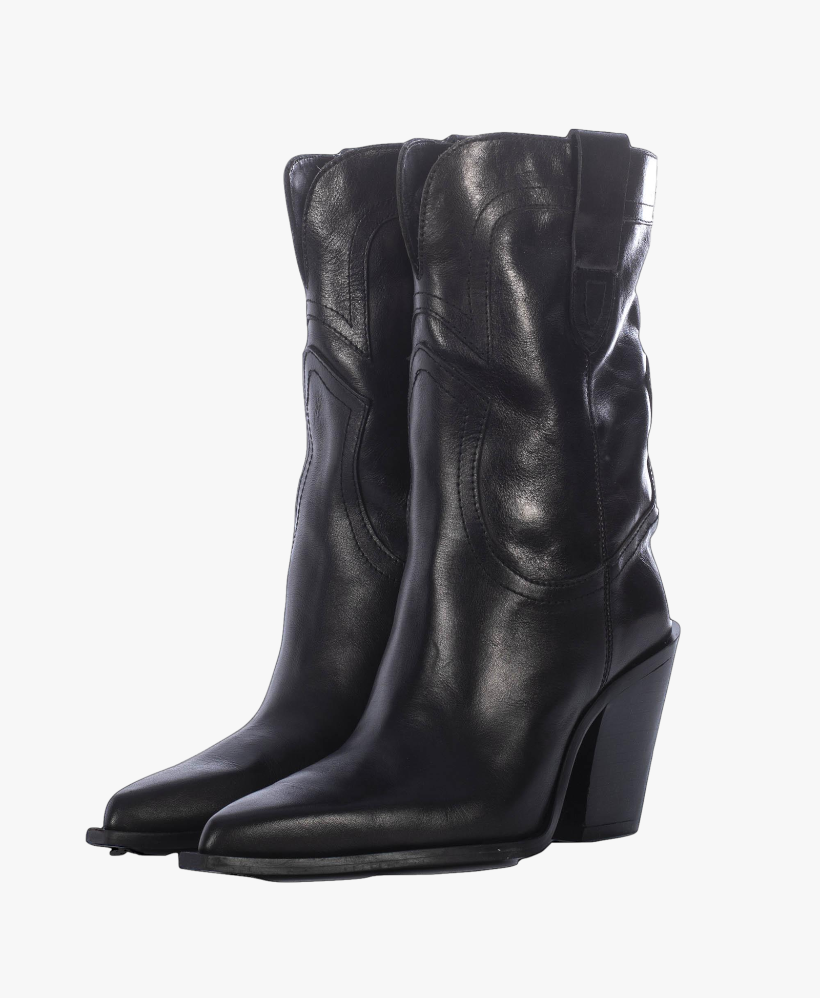 HELGA BLACK WESTERN BOOTS made by Toral