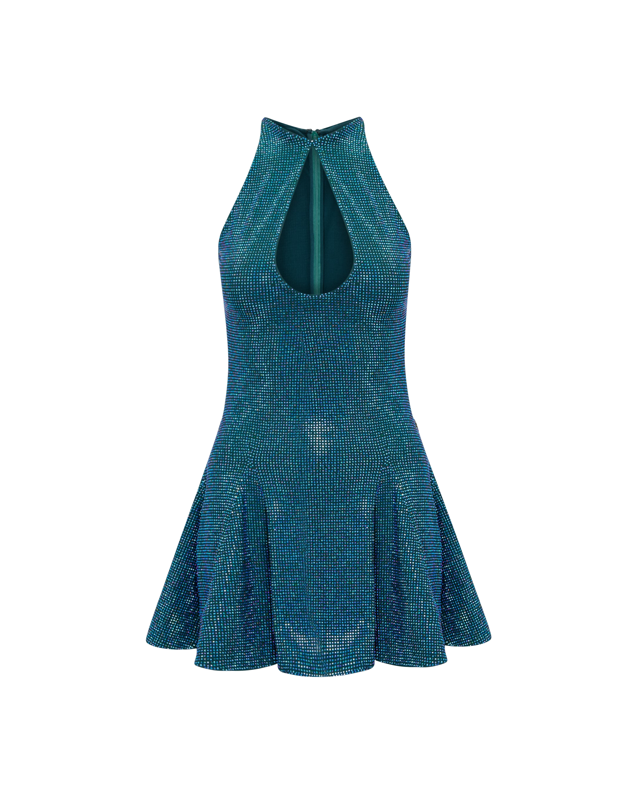 Shop Onori Crystal Mini Dress In Blue