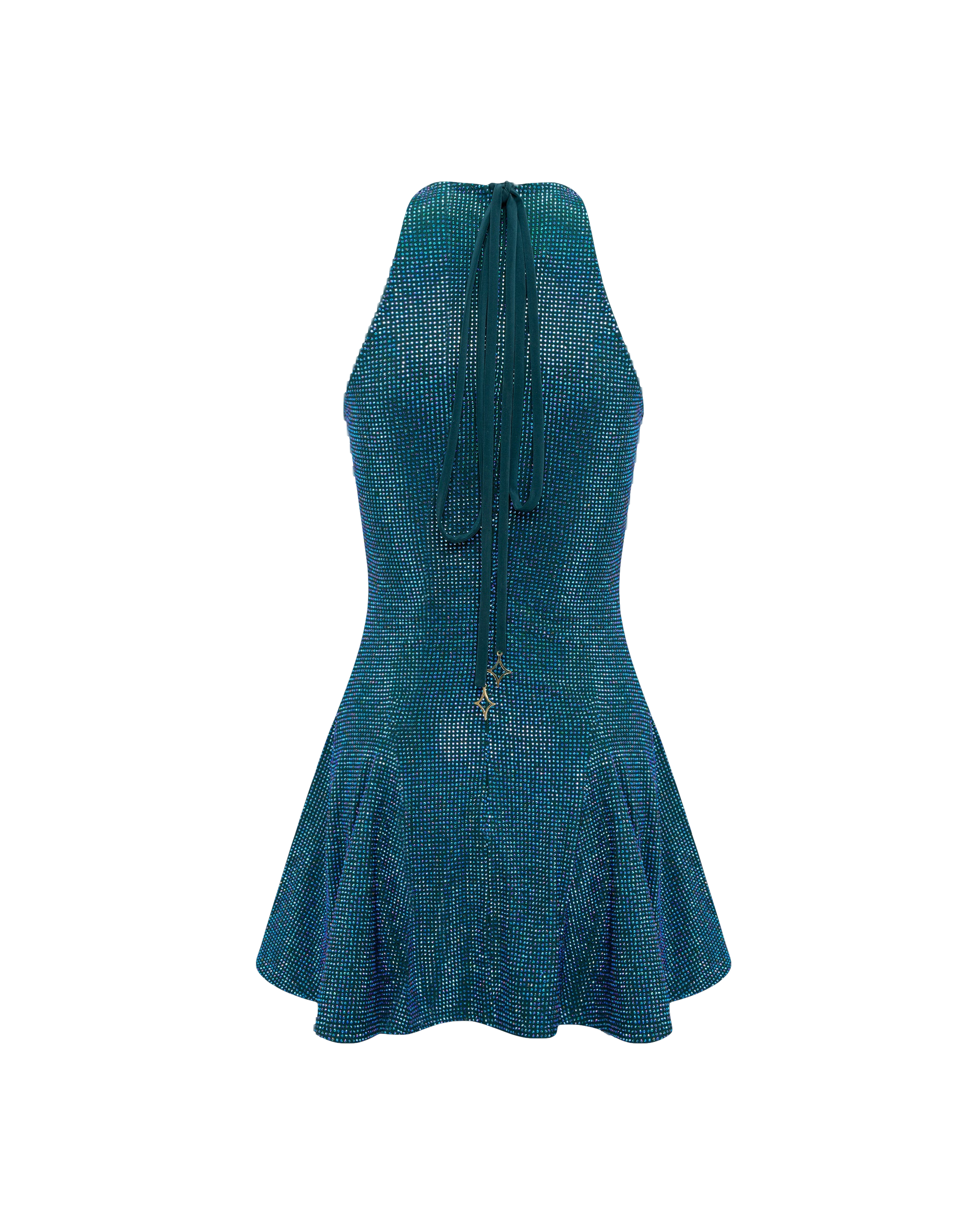 Shop Onori Crystal Mini Dress In Blue