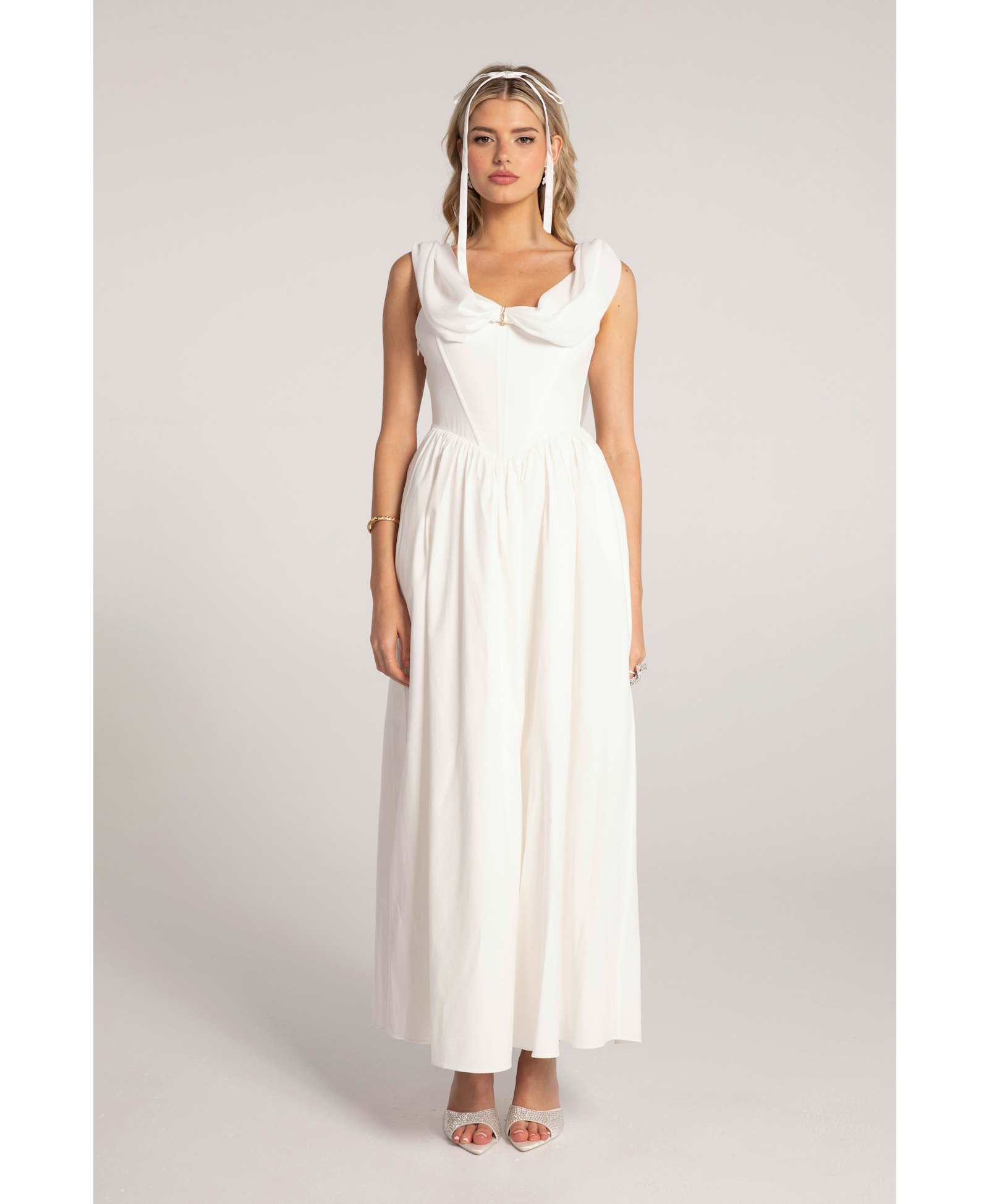 Vivian Dress (White) made by Nana Jacqueline