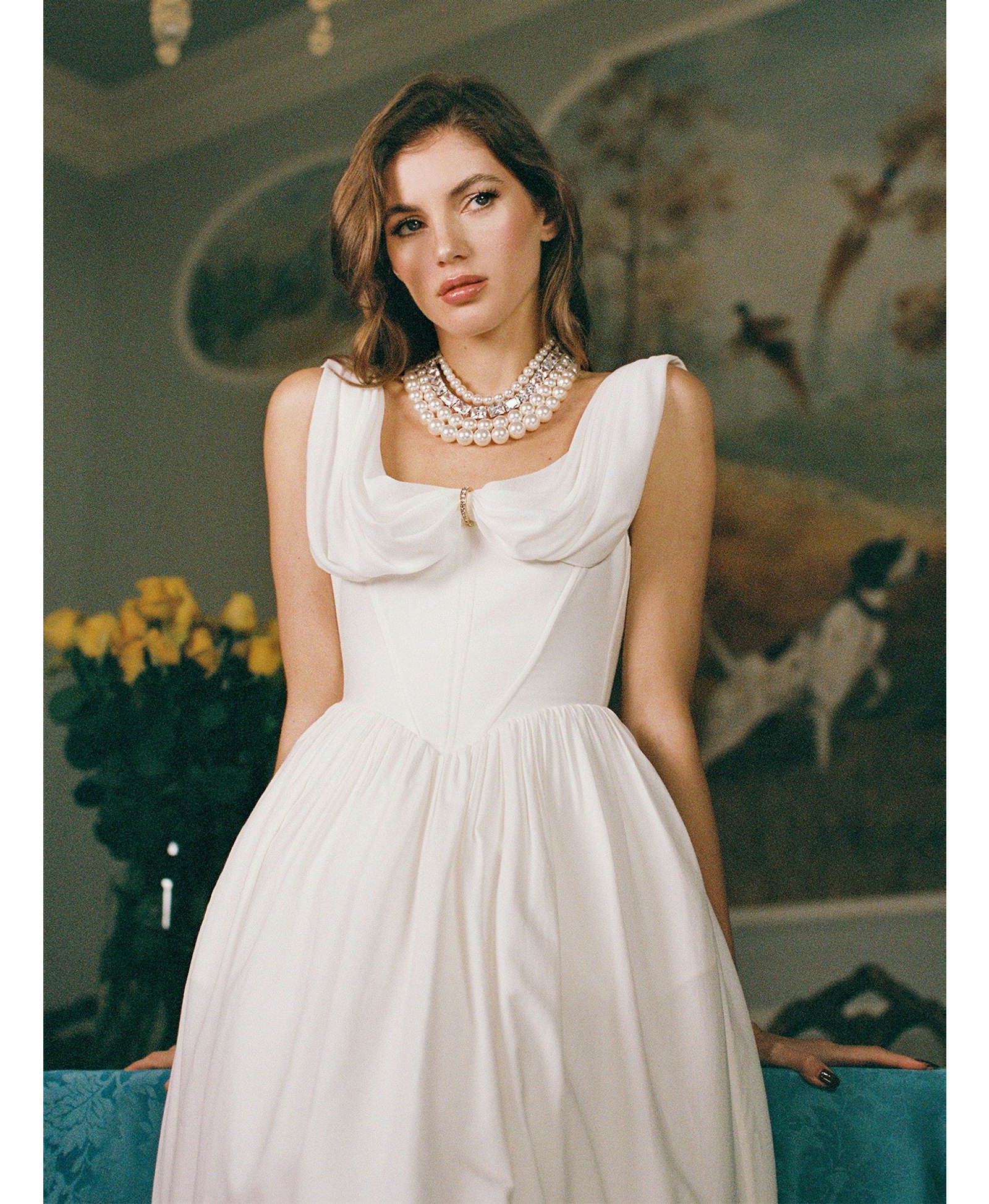 Vivian Dress (White) made by Nana Jacqueline