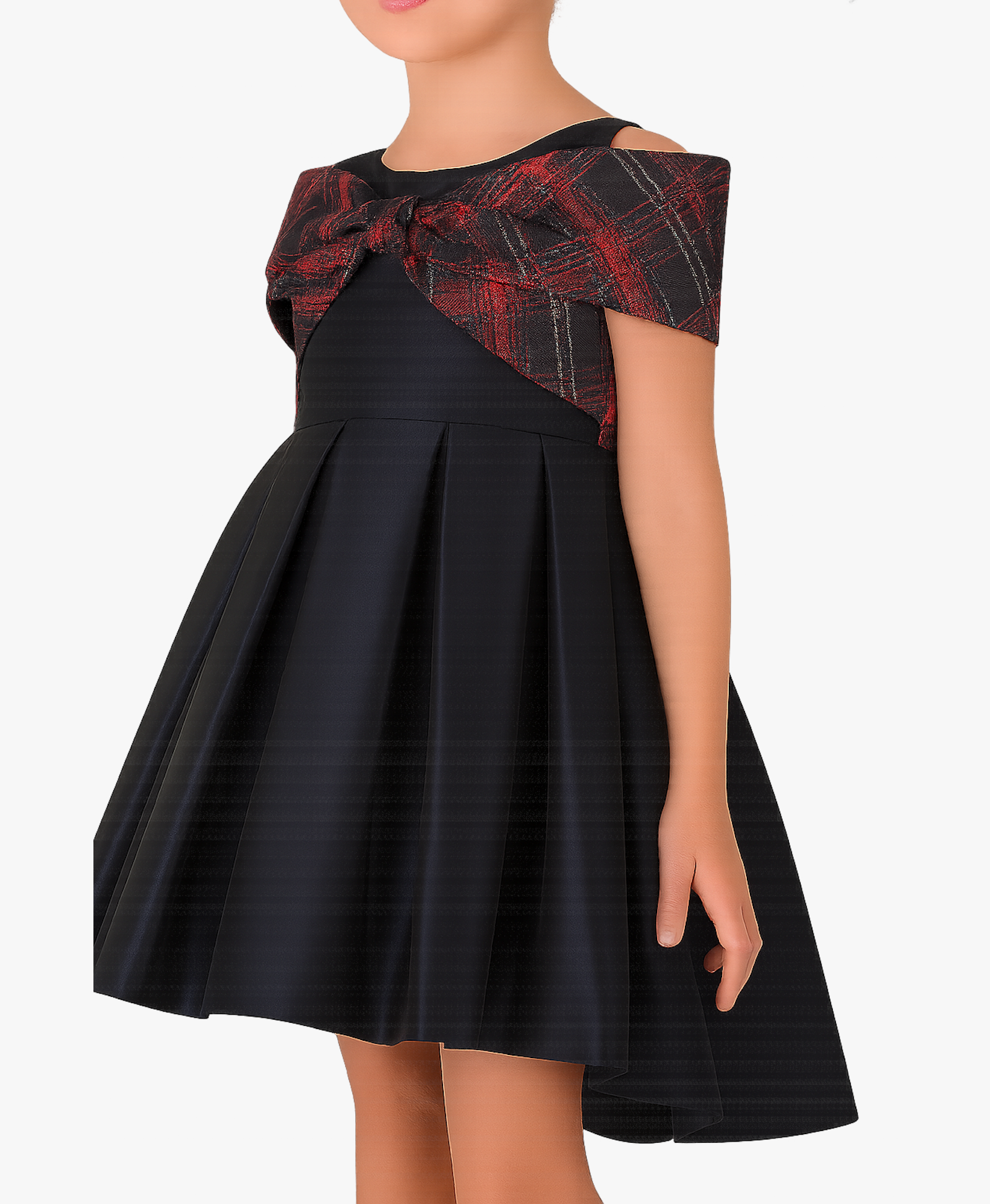 Checkered Bow Dress made by Mama Luma