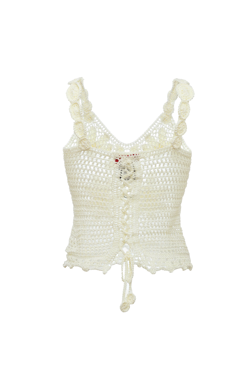 Shop Andreeva White Handmade Crochet Top