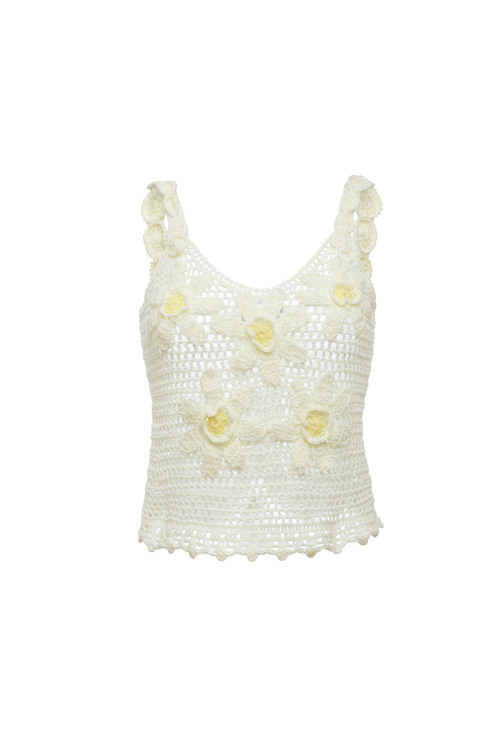 Shop Andreeva White Handmade Crochet Top
