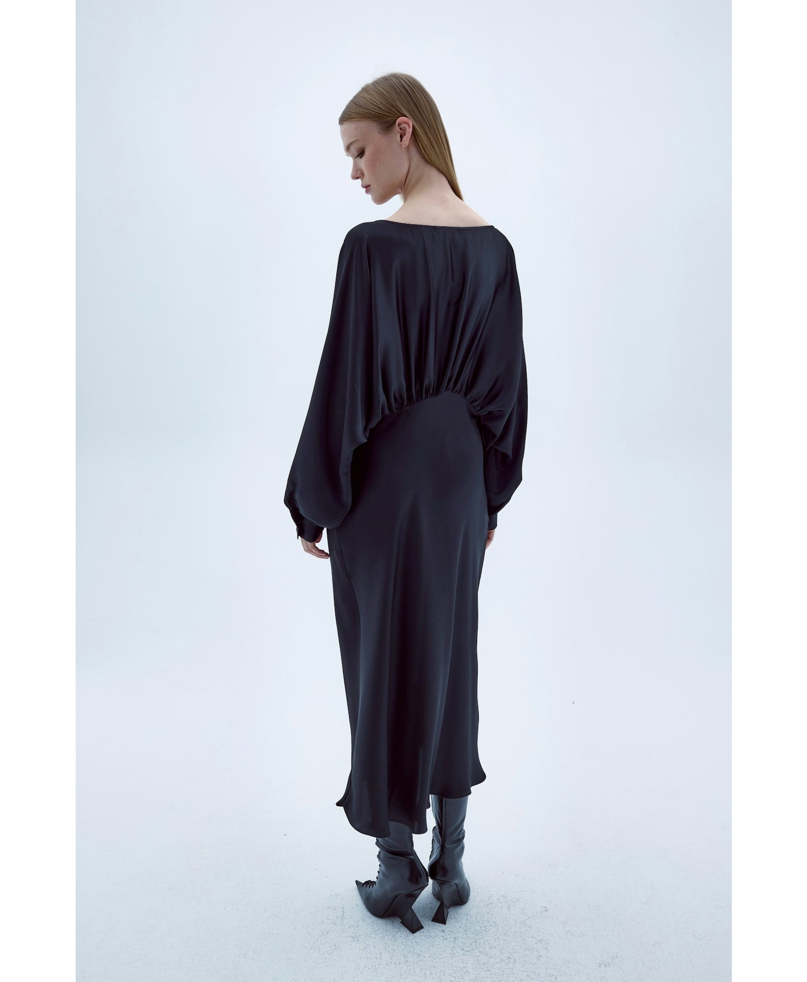 Rhea Satin Dress made by Nazli Ceren