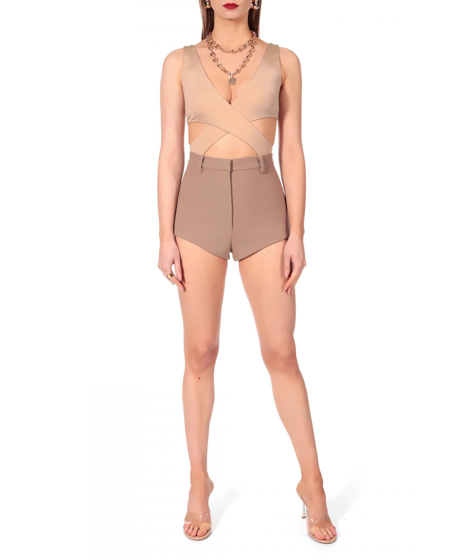 Micro Shorts Cori Classic Beige made by HALEWSKI