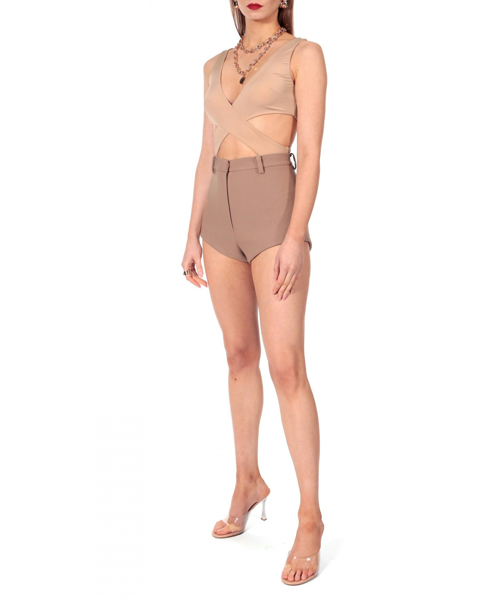 Micro Shorts Cori Classic Beige made by HALEWSKI