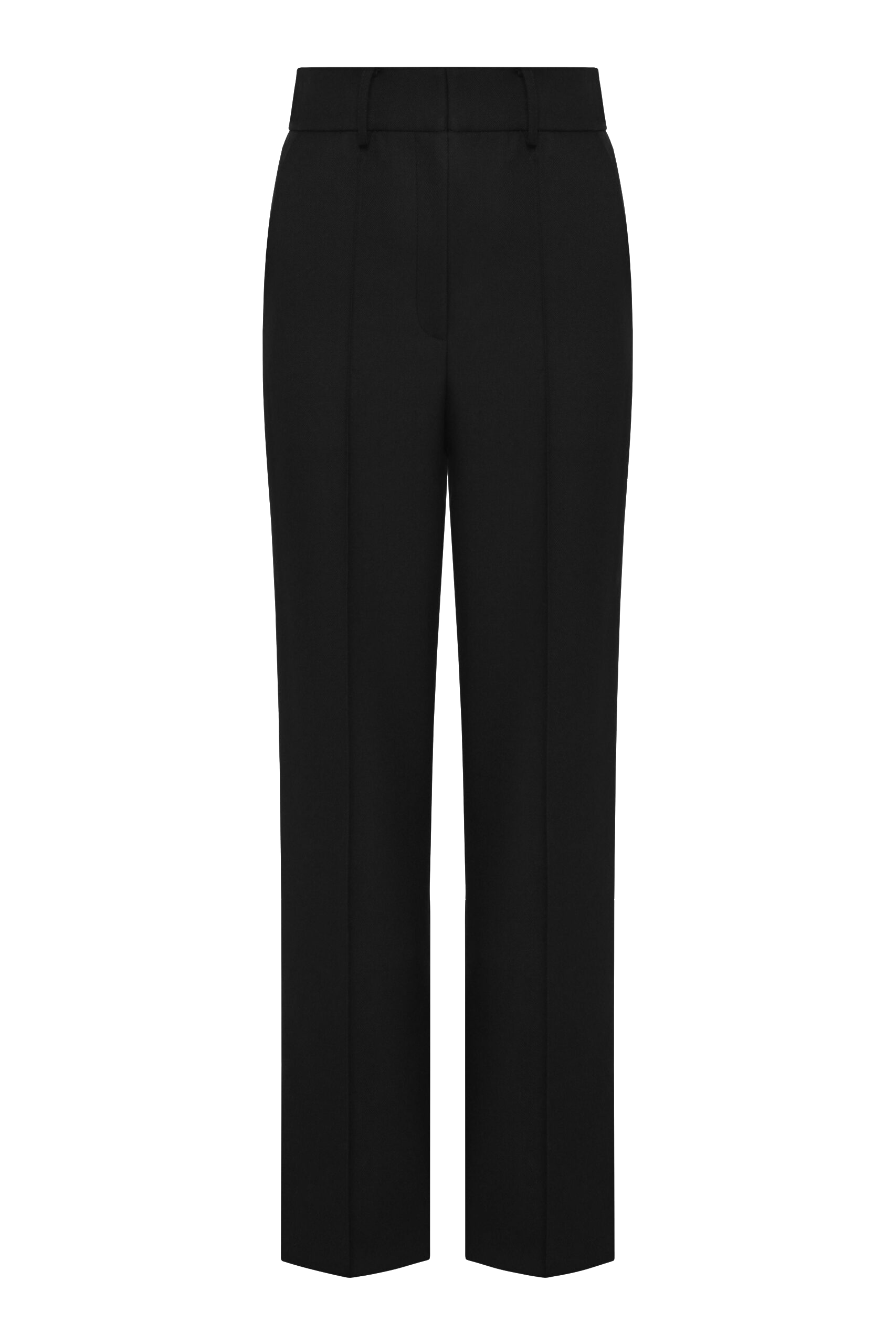 Shop Maria Kokhia Classic Straight Leg Trousers In Black