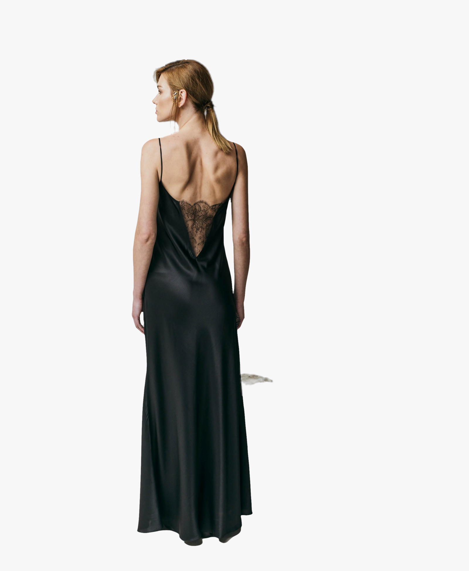 Chantilly Lace Silk-satin Slip-dress made by Aureliana