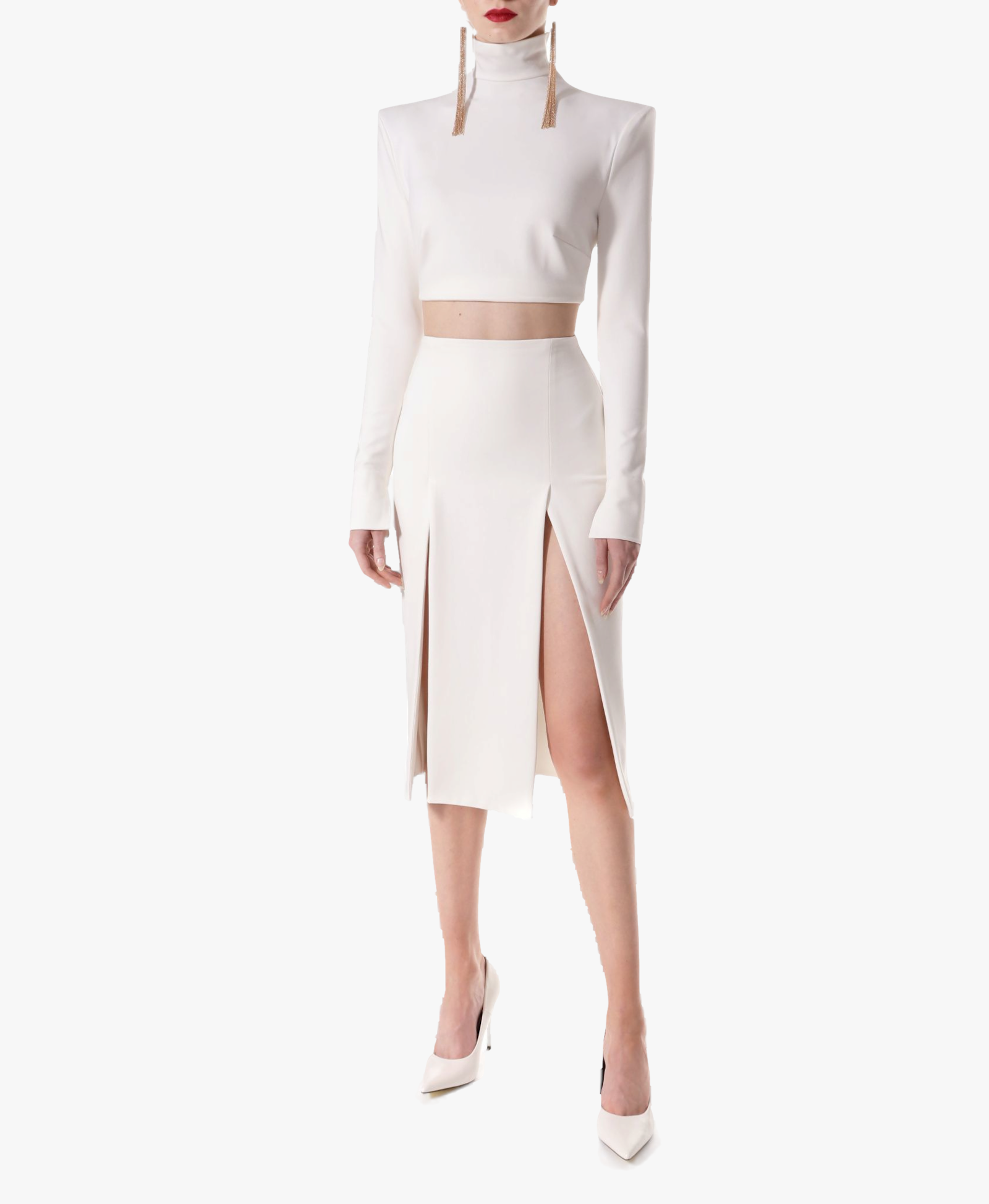 Blouse Natasha Ecru White in White made by HALEWSKI