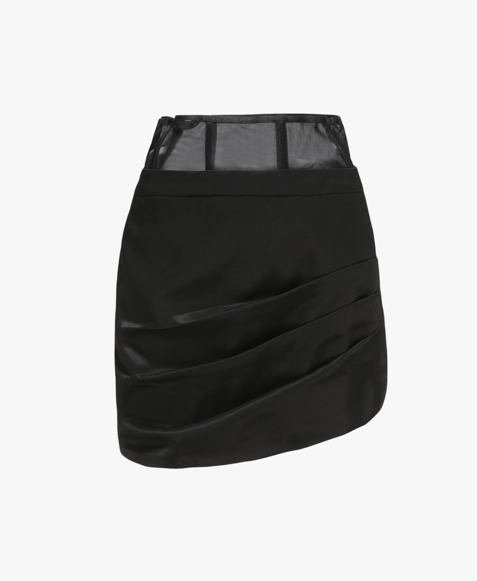 Black Viola Skirt (Final Sale) in Black made by Nana Jacqueline
