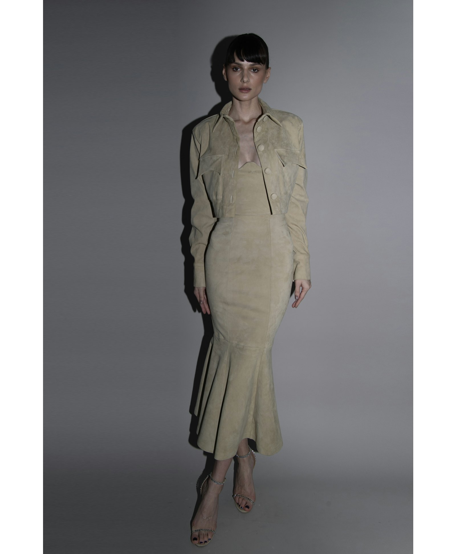 SUEDE OVERSHIRT in Beige made by Vestiaire d'un Oiseau Libre