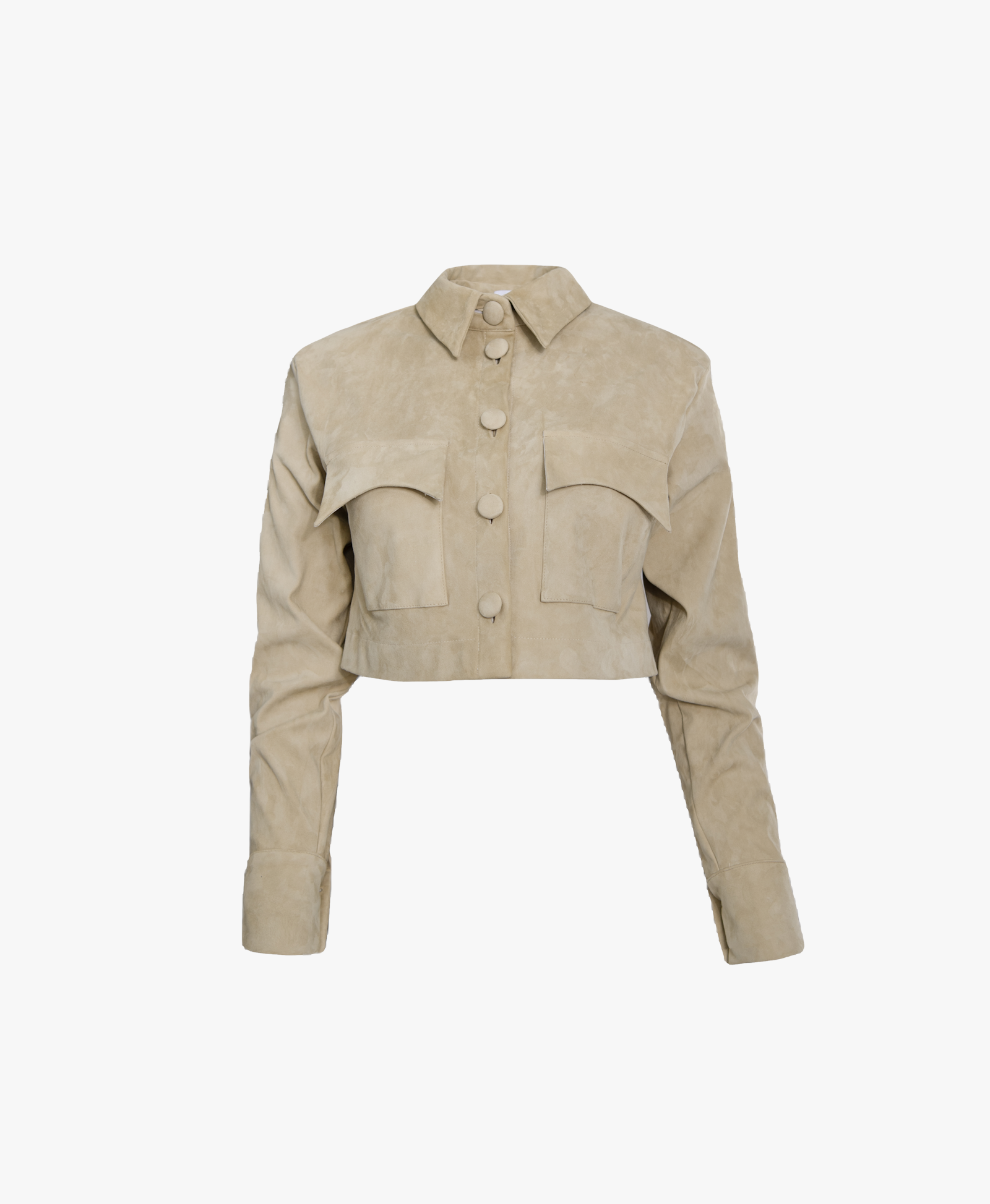 SUEDE OVERSHIRT in Beige made by Vestiaire d'un Oiseau Libre