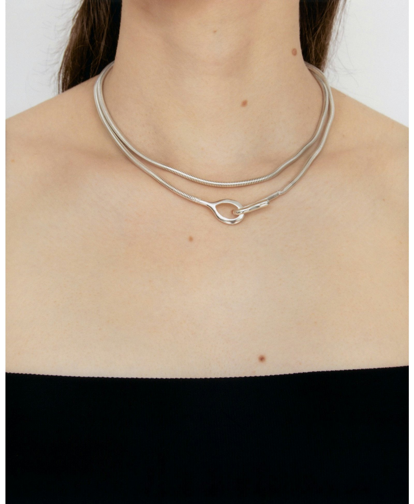 SOL POENTE NECKLACE SILVER made by Carolina De Barros